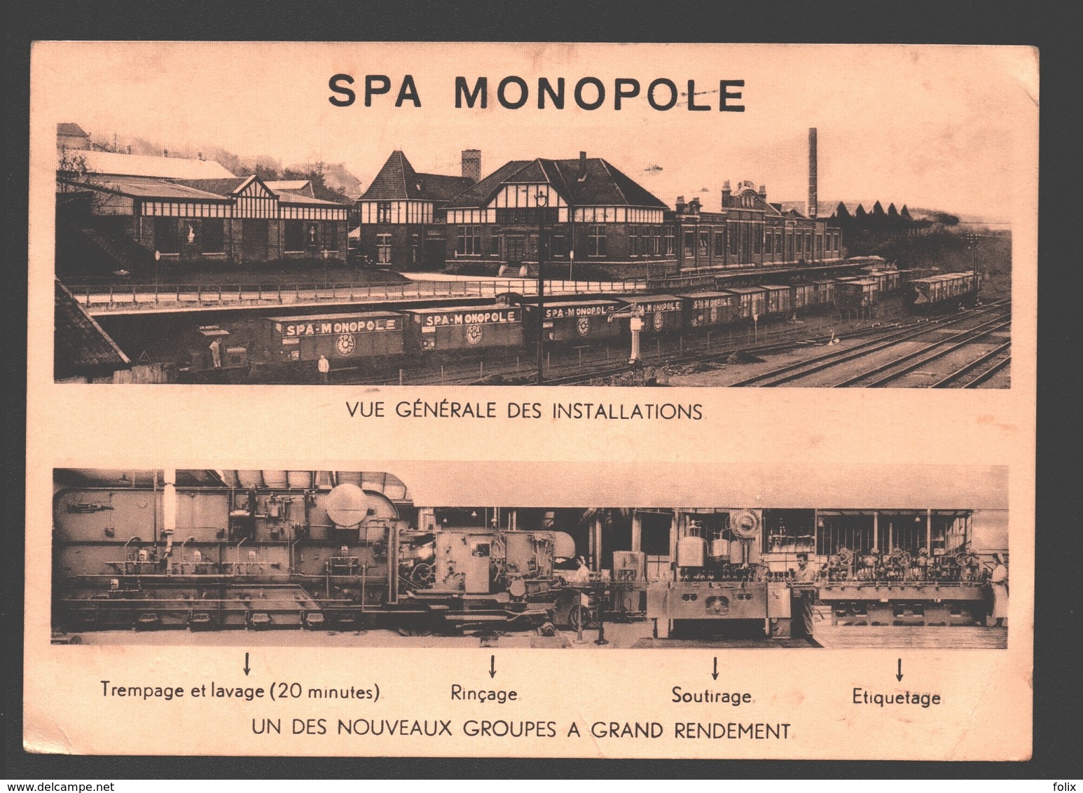 Spa - Spa Monopole - Vue Générale Des Installations - 1955 - Service Militaire - Spa