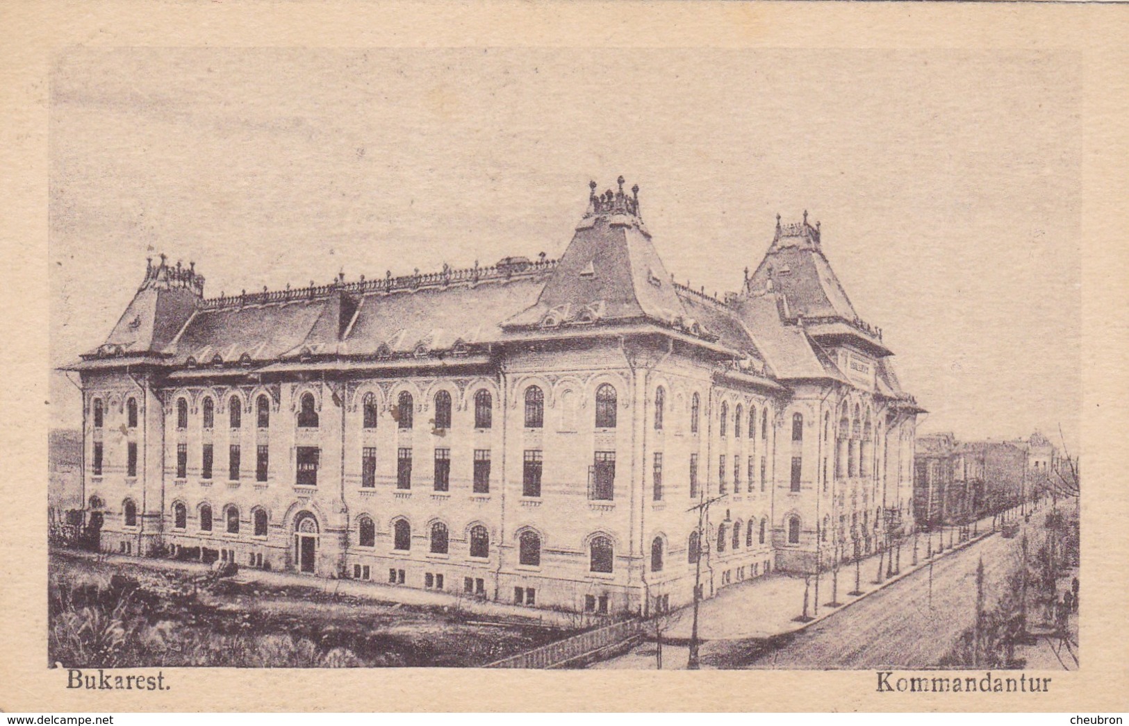 ROUMANIE . BUCAREST. BUKAREST. CPA. KOMMANDANTUR. ANNEE 1916 - Rumänien