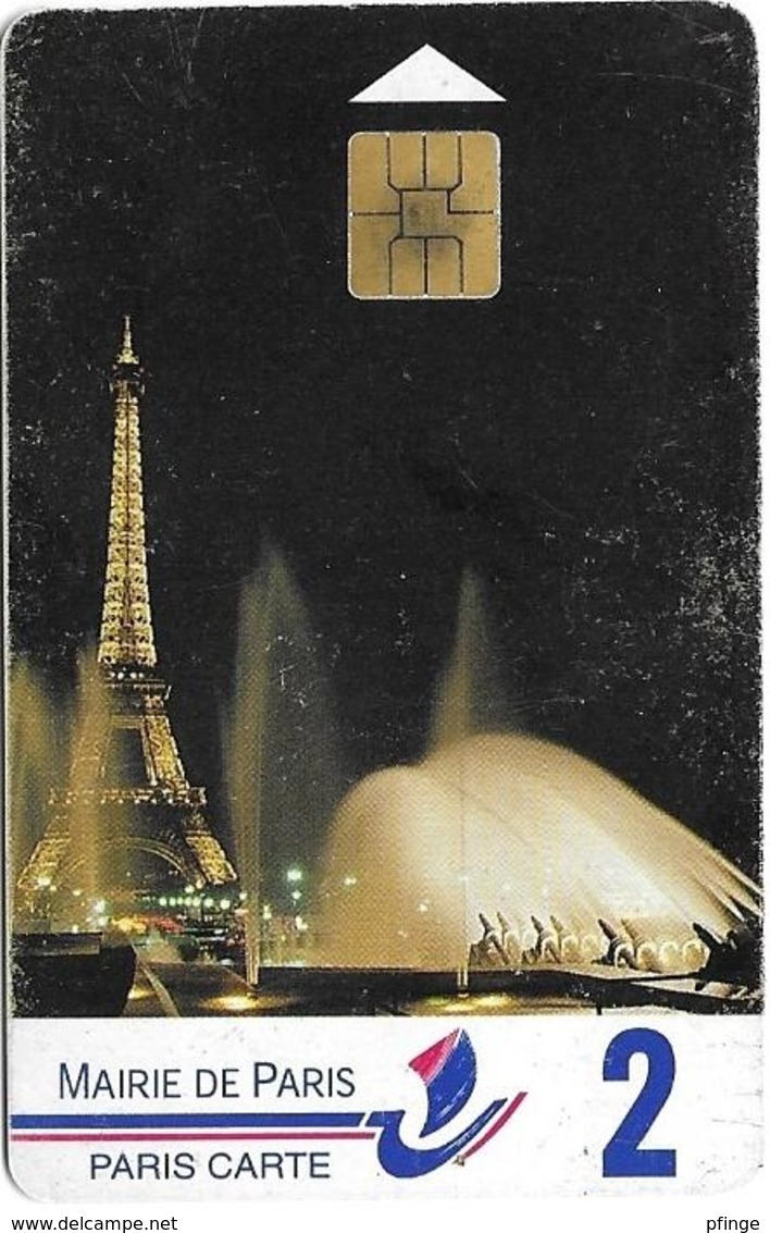 Carte De Stationnement 2 - Mairie De Paris - Tour Eiffel - Scontrini Di Parcheggio