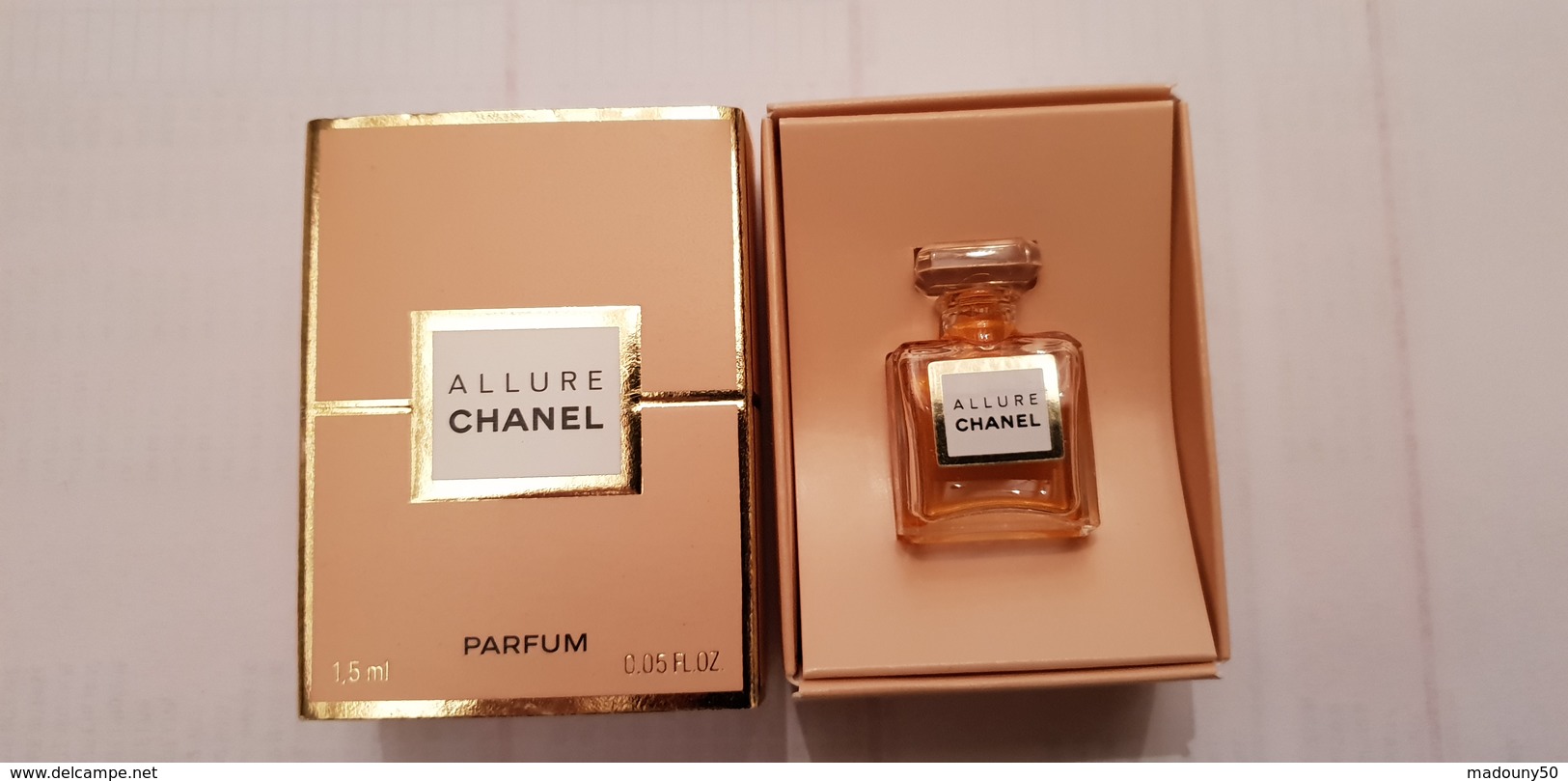 MINIATURE PARFUM  CHANEL  ALLURE Parfum 1,5ml Boite GM 2ème Version - Miniatures Femmes (avec Boite)