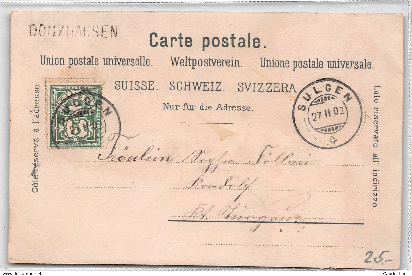 Gruss Dem Appenzeller Land - 1902 - Appenzell