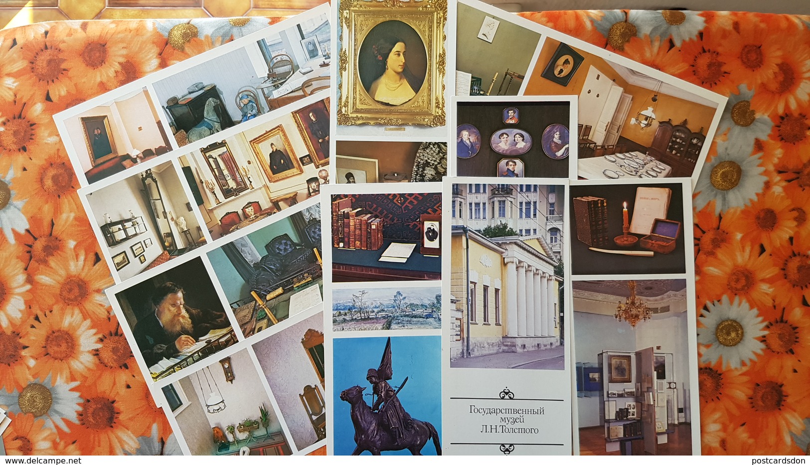 Leo Tolstoy House In Moscow -  20 Postcards - Chess Table - JEU - ECHECS. 1970s - Chess