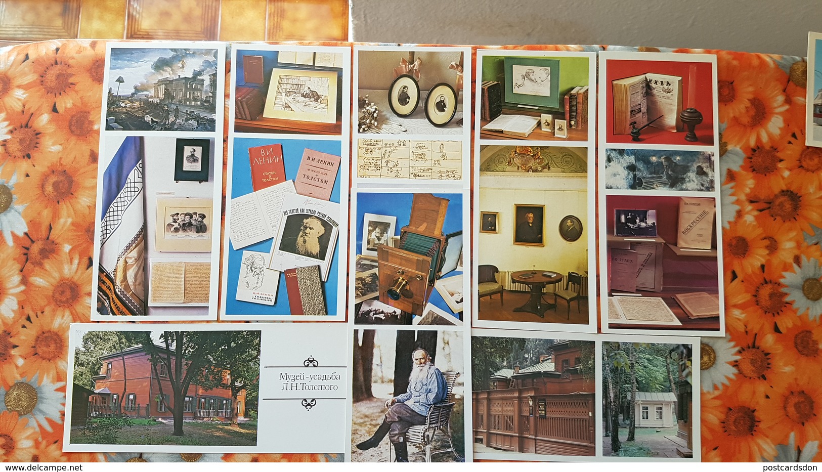 Leo Tolstoy House In Moscow -  20 Postcards - Chess Table - JEU - ECHECS. 1970s - Chess