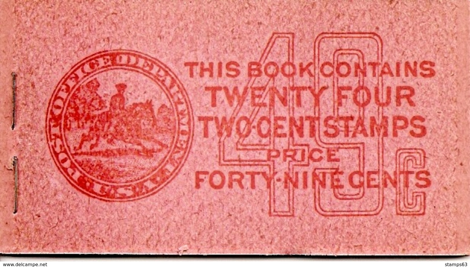 UNITED STATES (USA), 1917, Booklet 59, 24x2c Rose, Washington - 1. ...-1940