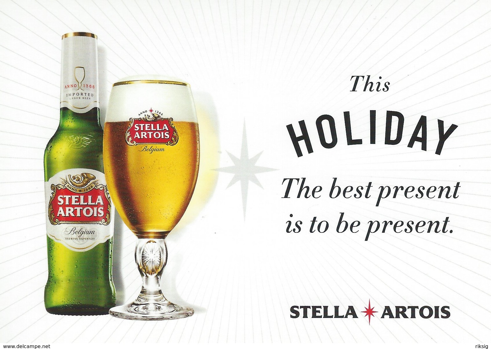 Advertising Card. Stella  Artois   Beer  A-137 - Advertising