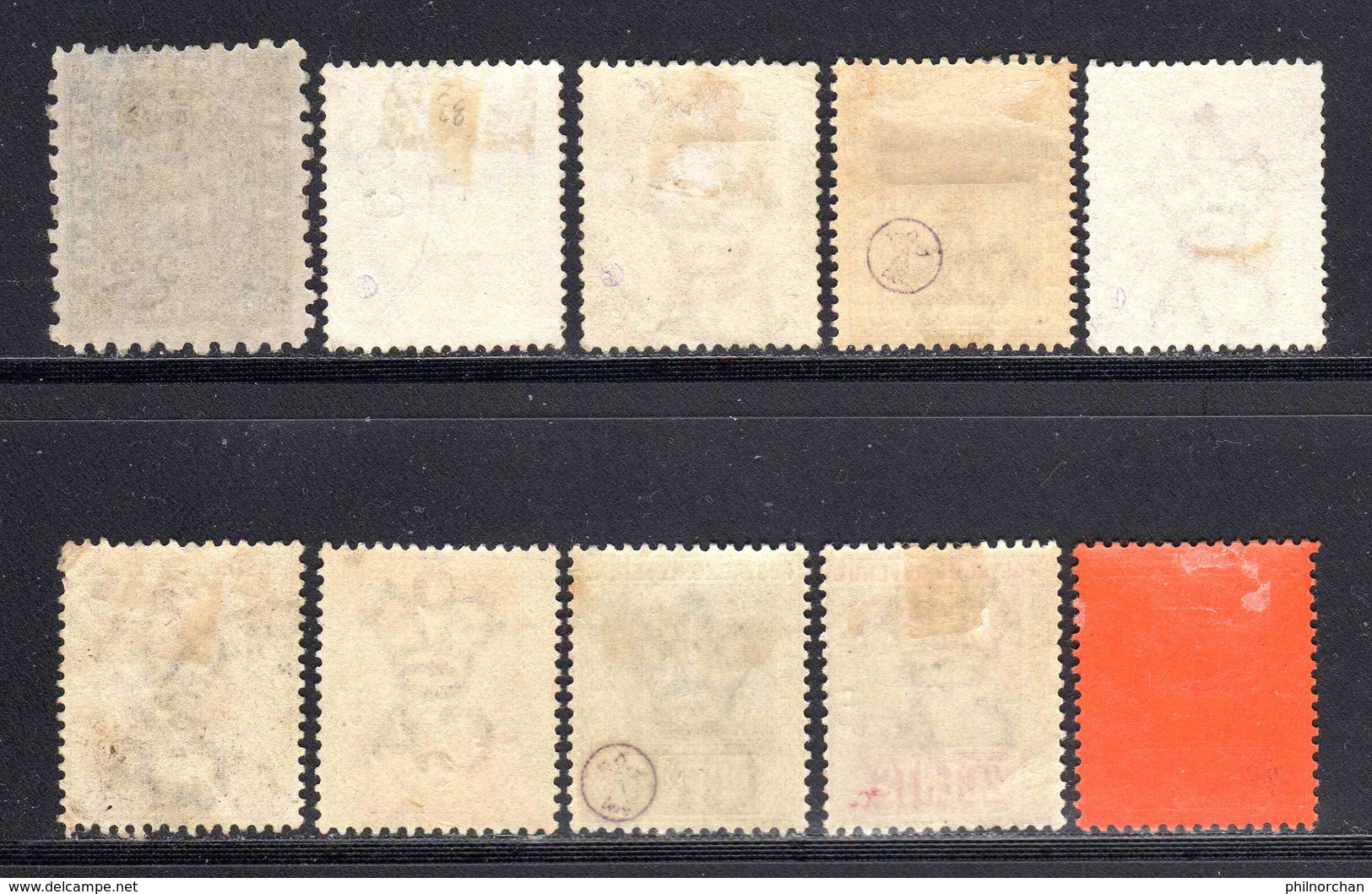 Guiana 1860/1938 50 Timbres Différents B/TB  25 € (cote 161,75 €) - Guyane Britannique (...-1966)