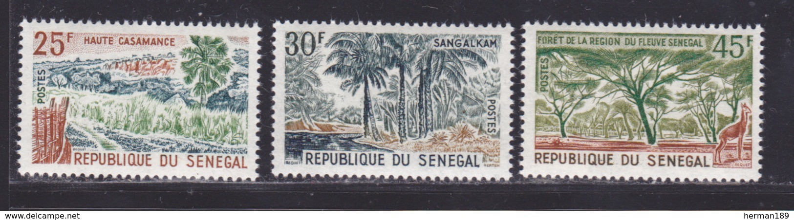 SENEGAL N°  247 à 249 ** MNH Neufs Sans Charnière, TB (D8353) Sites -1965 - Senegal (1960-...)