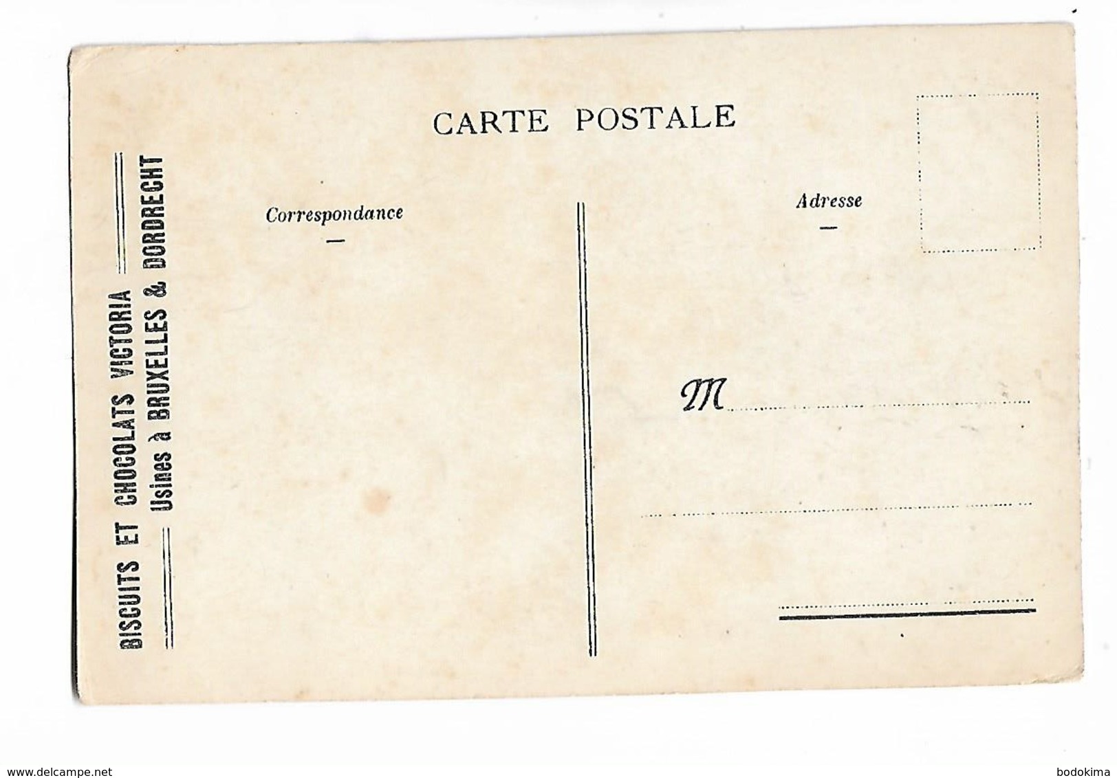 Geo;  Bernier  - Calèche  Et 2 Chevaux  - Pub. Biscuits  Et  Chocolats  Victoria -  Bruxelles  Et  Dordrecht - Autres & Non Classés