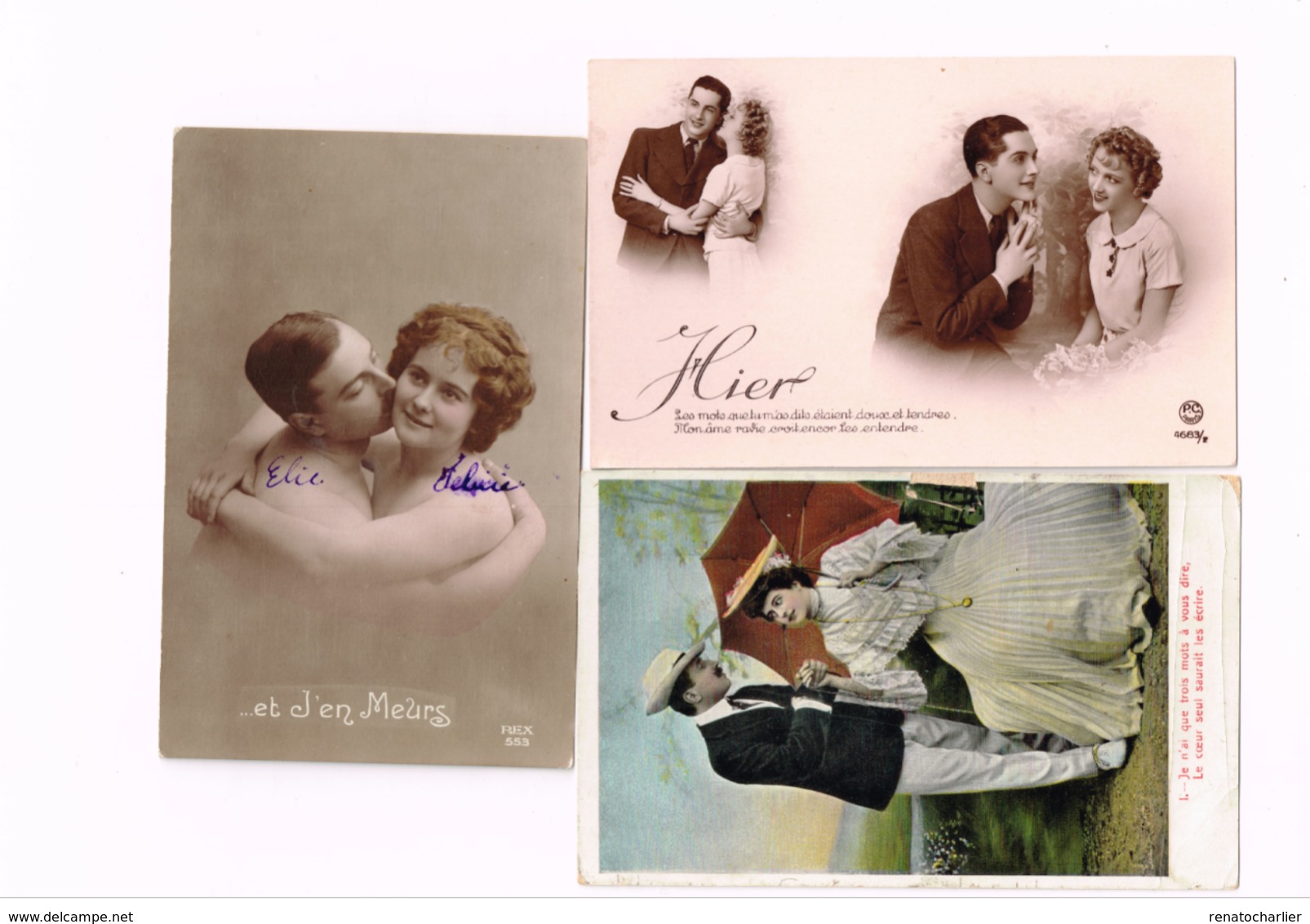 Lot De 8 Cartes.Couples. - Couples