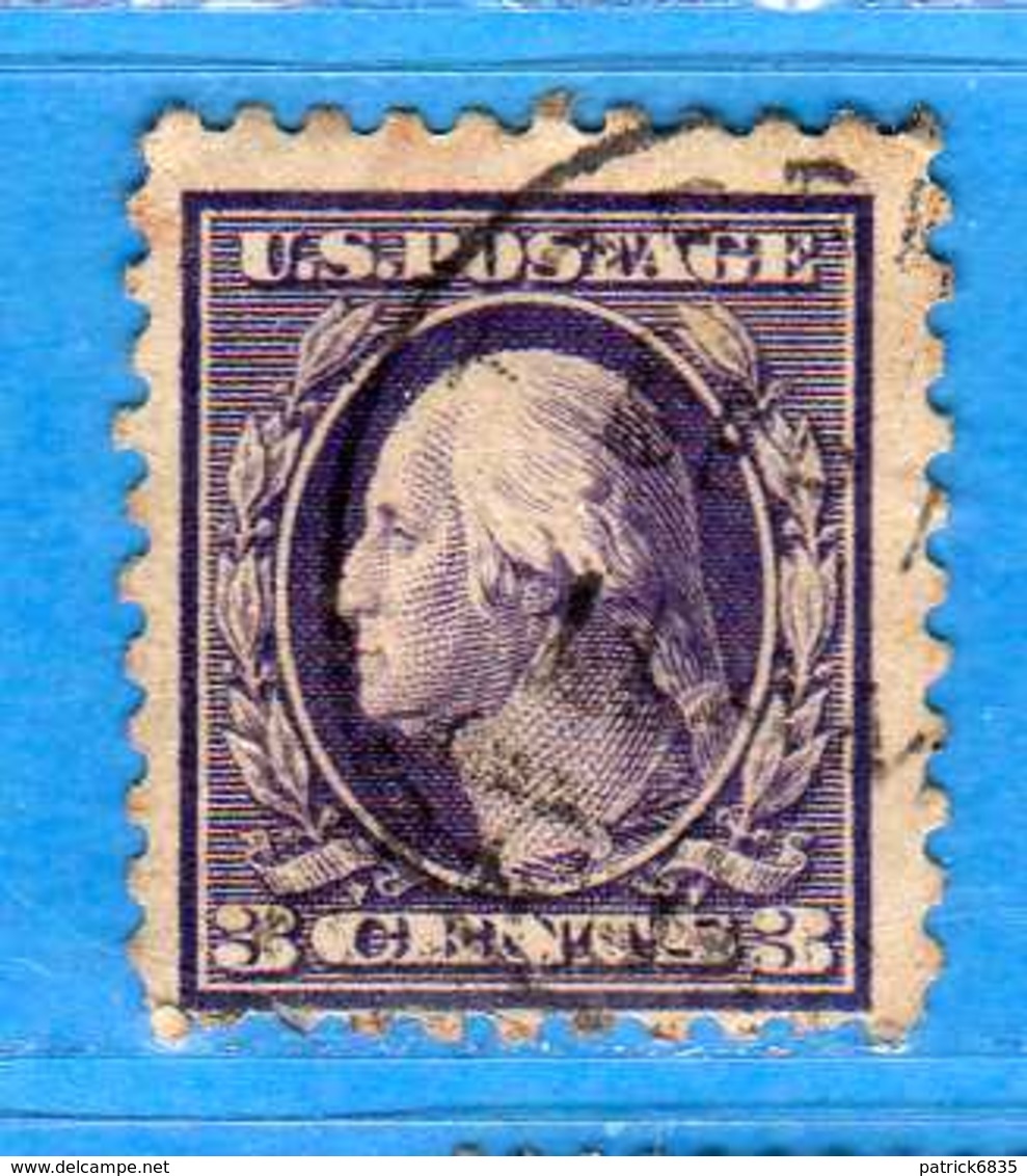 (Us2) USA °- 1908-09 - 3 C. Yvert. 169 K - D, 10 - USED.  Vedi Descrizione - Oblitérés