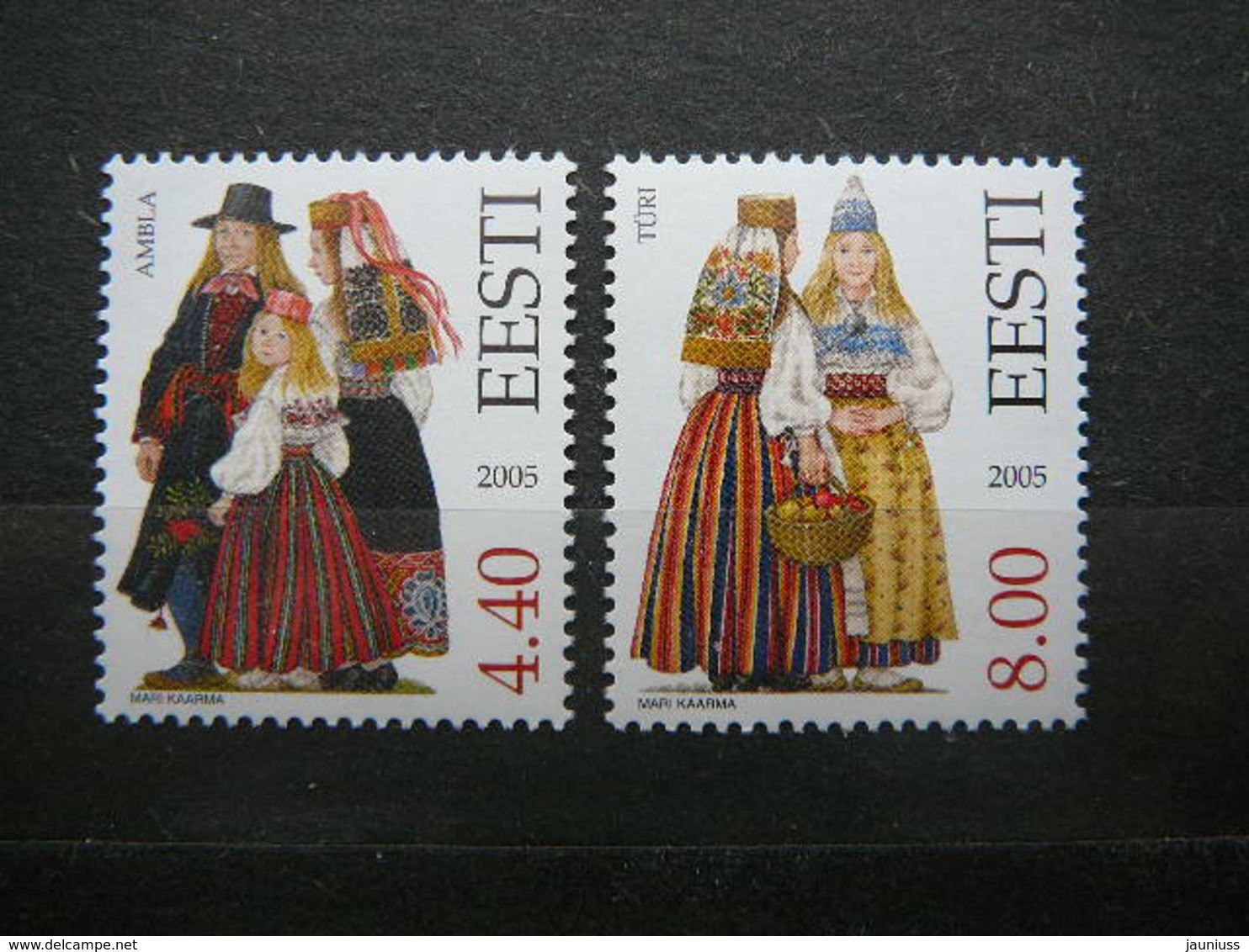 National Costumes # Estonia Estonie Eesti # 2005 MNH # Mi. 533/4 - Estonia