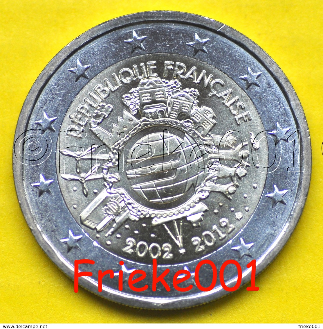 Frankrijk - France - 2 Euro 2012 Comm.(10 Jaar Euro Cash) - France