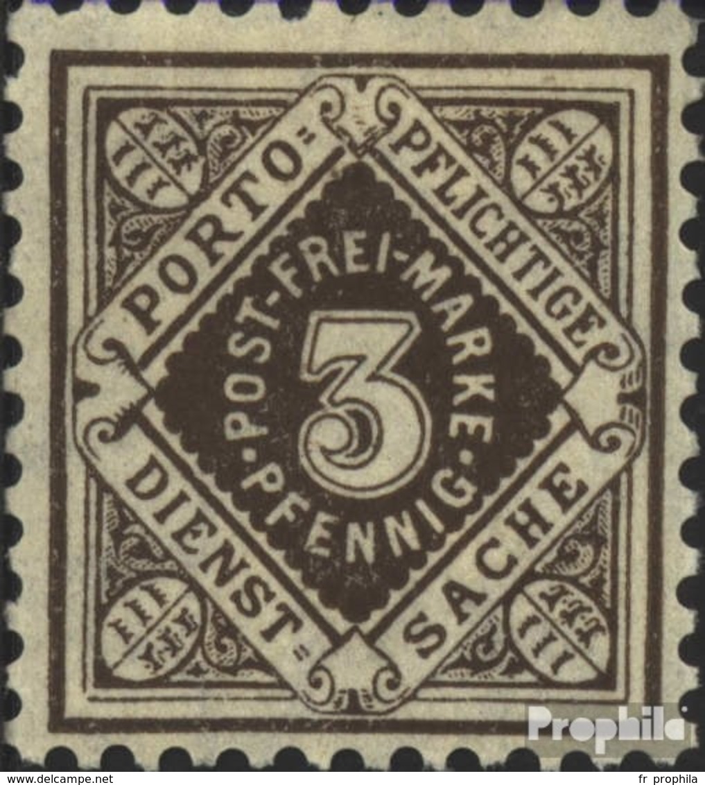 Württemberg D113 Neuf Avec Gomme Originale 1906 Numéros Dans Diamond - Sonstige & Ohne Zuordnung