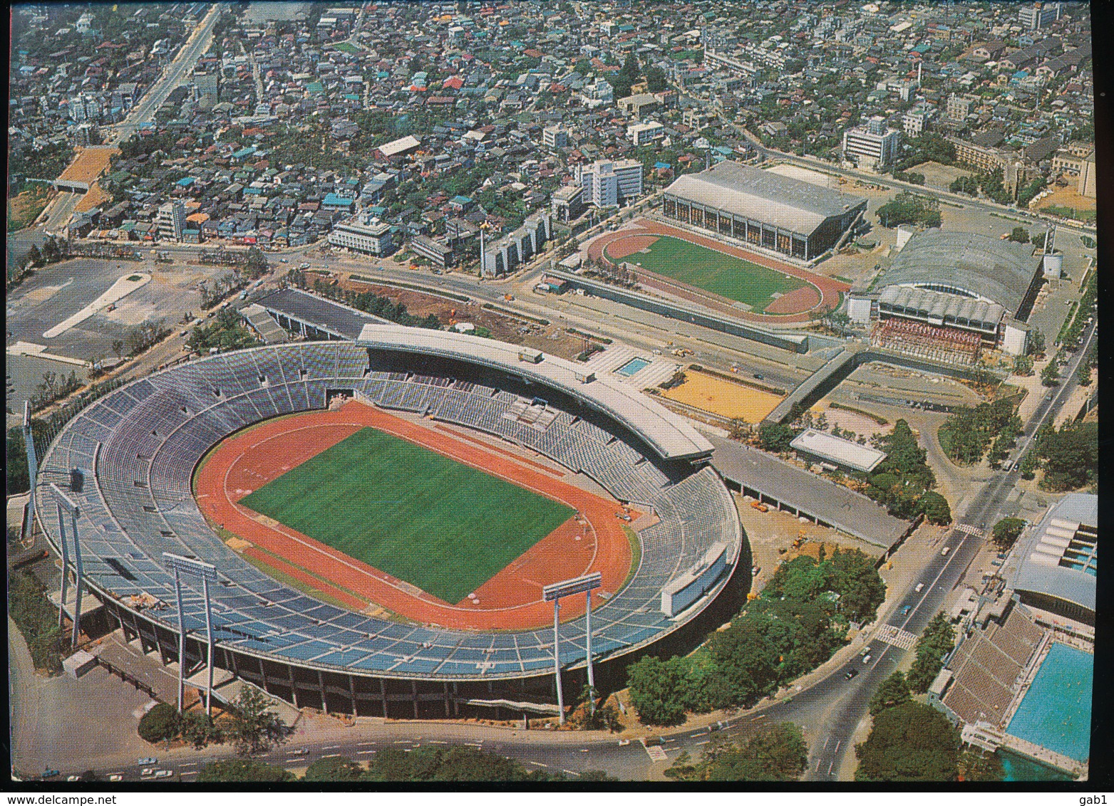 Tokyo -  National Stadium --  Signatures Delegation Francaise Gymnastique   -    1964 - Tokyo