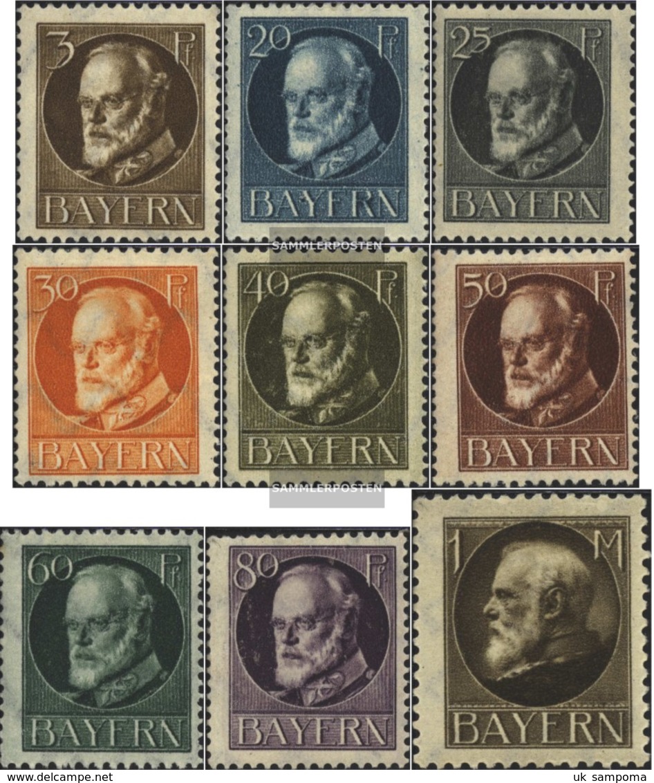 Bavaria 94II A-104II A (9 Values) Fine Used / Cancelled 1916 King Ludwig III - Other & Unclassified