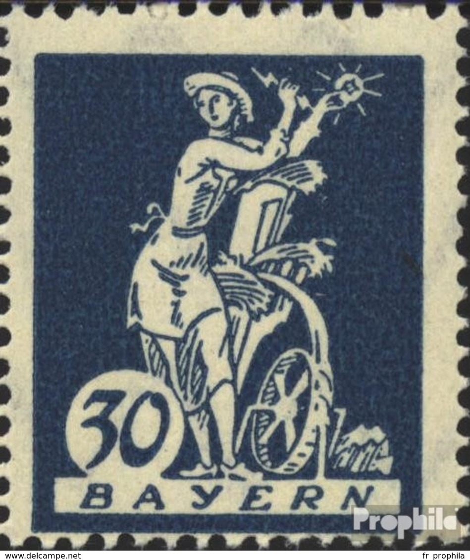 Bavière 182III Triangle Dans Fels Neuf Avec Gomme Originale 1920 Adieu La Série - Sonstige & Ohne Zuordnung