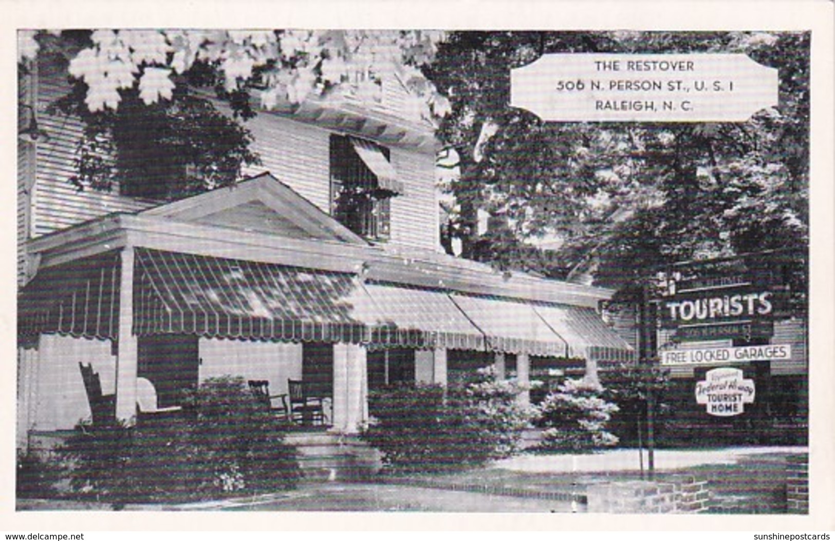 North Carolina Raleigh The Restover Guest Home 1965 - Raleigh