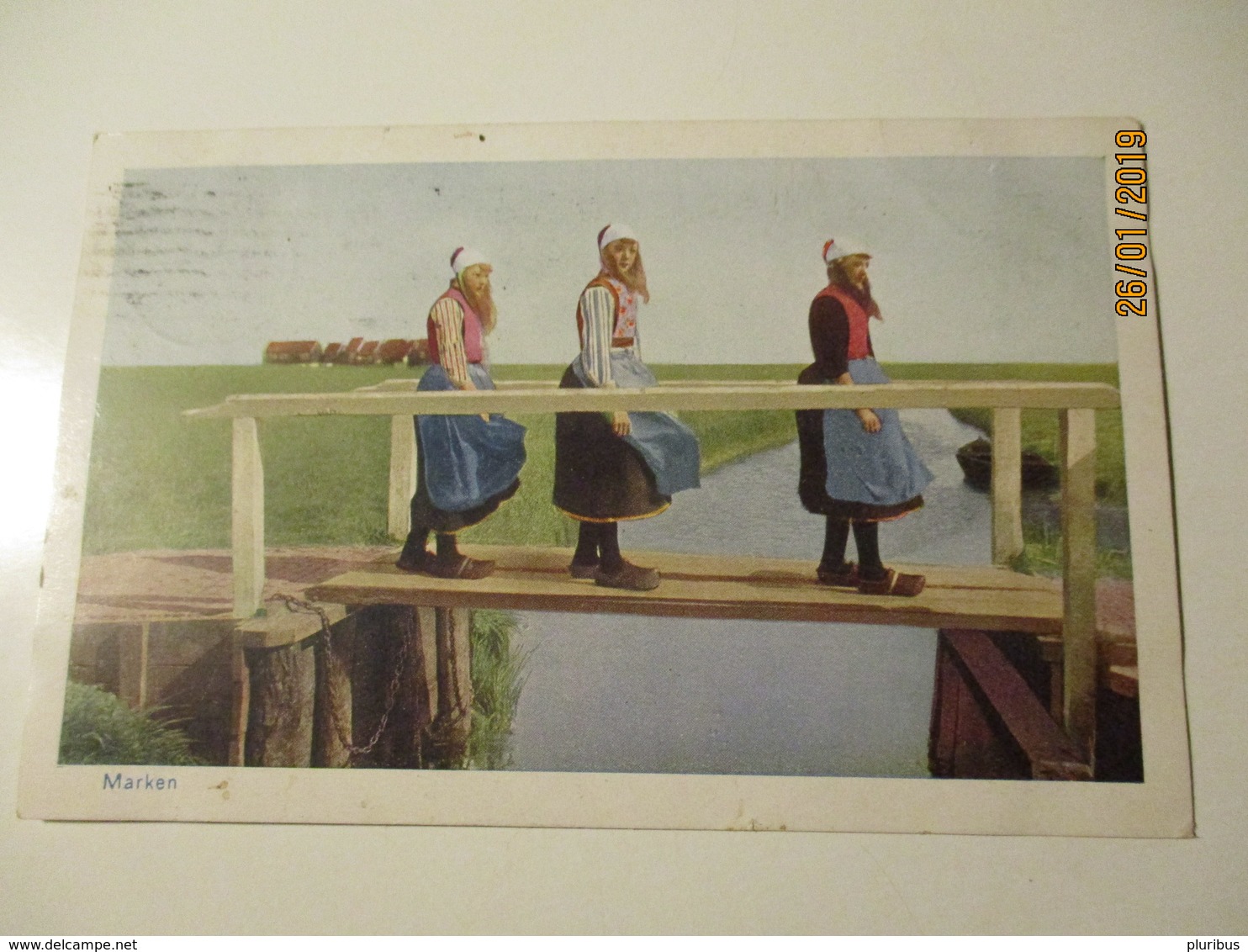 MARKEN GIRLS , HAMBURG LUFTPOST 1932 TO ESTONIA OLD POSTCARD  , O - Otros & Sin Clasificación