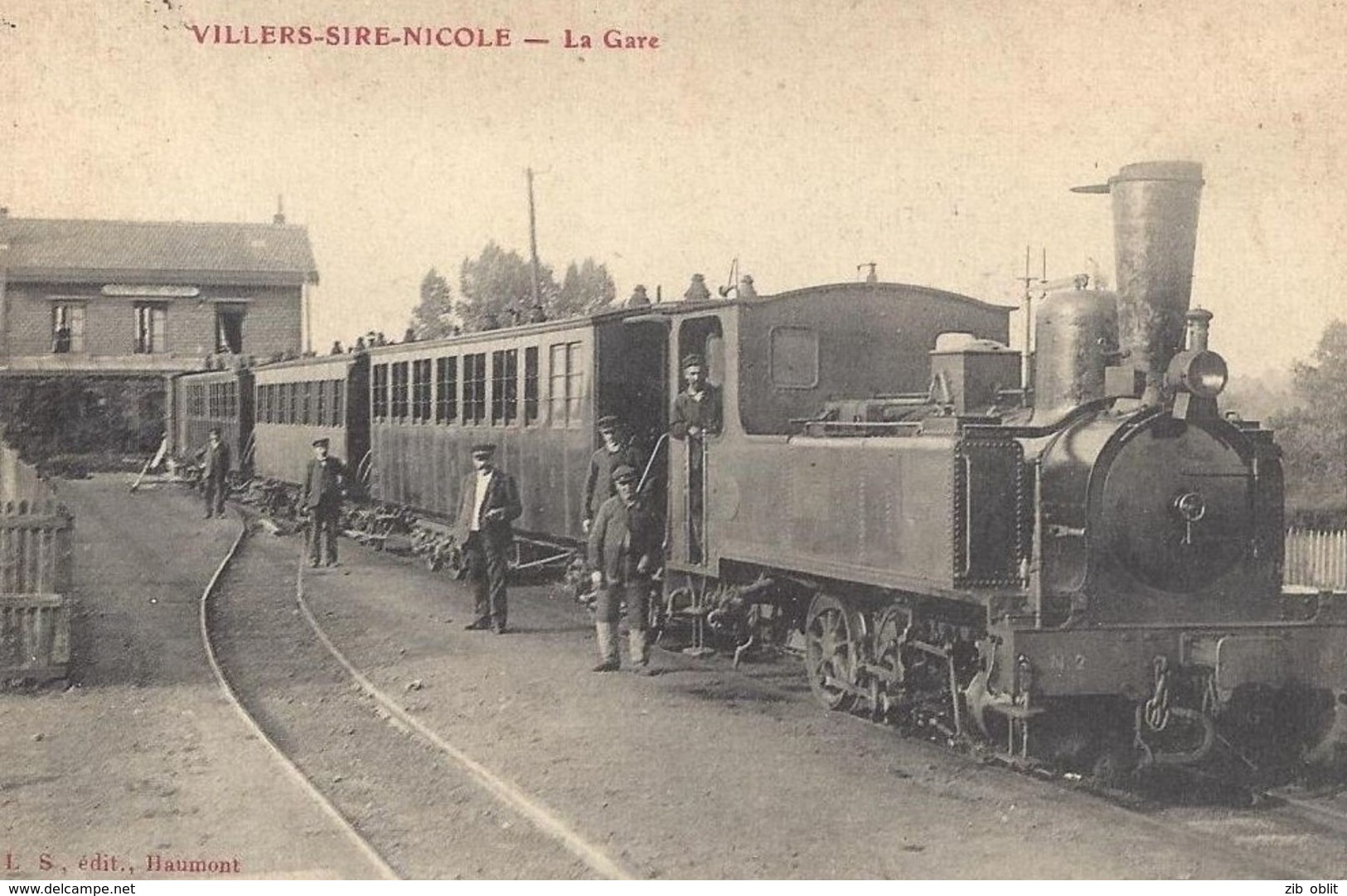 Reproduction De La Gare De Villers Sire Nicole 59 Nord  Pres De Maubeuge Bersillies Mairieux - Autres & Non Classés