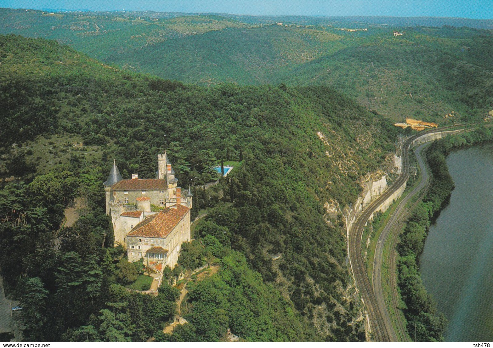 46----MERCUES--le Château Est Sité Sur La Rive Droite Du Lot.résidence Des Evêques De Cahors--voir 2 Scans - Other & Unclassified