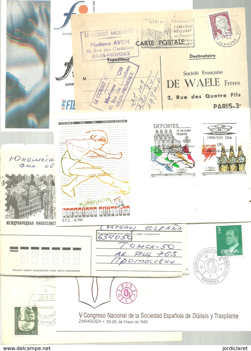 STOCK 45  FDC,LETTERS,POSTMARKETS  AND STATIONERY - Sammlungen (ohne Album)