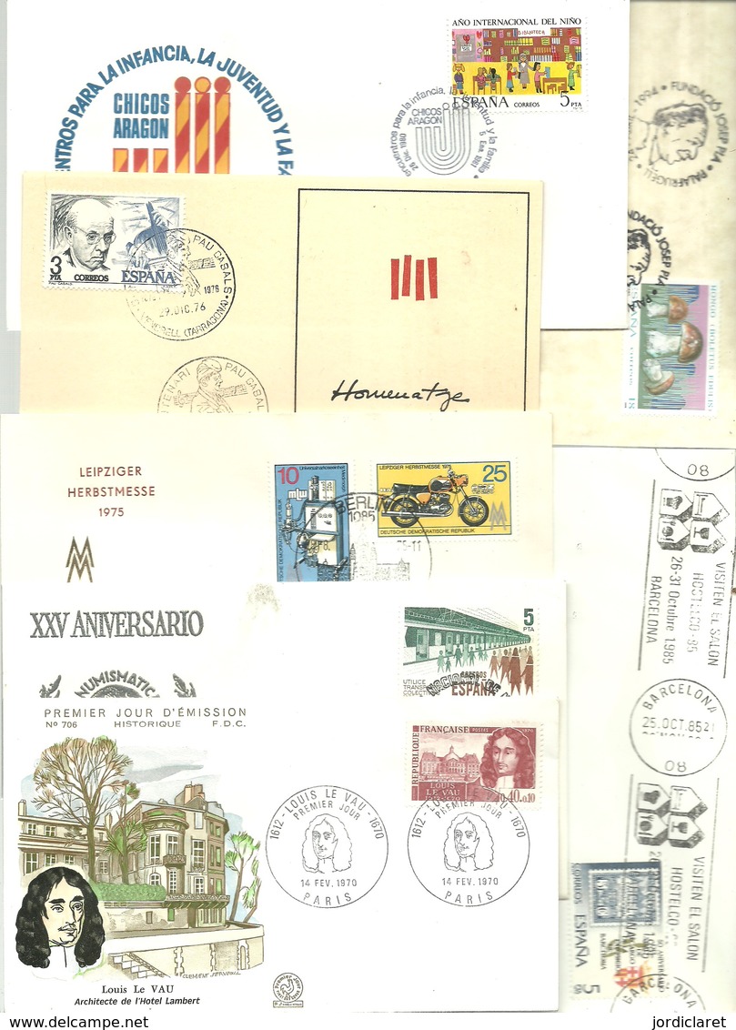 STOCK 45  FDC,LETTERS,POSTMARKETS  AND STATIONERY - Sammlungen (ohne Album)