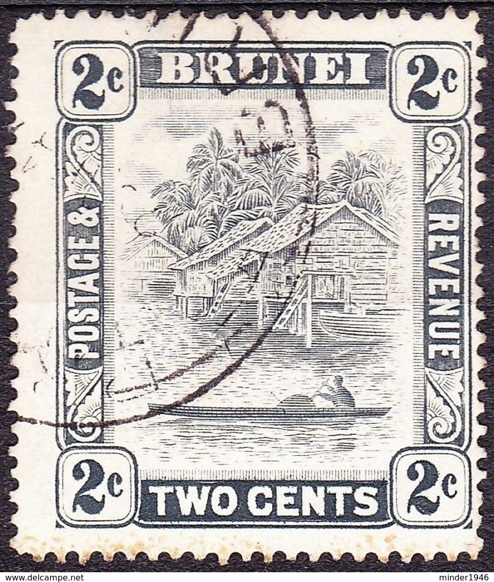 BRUNEI 1947 2c Grey SG80 FU - Brunei (...-1984)