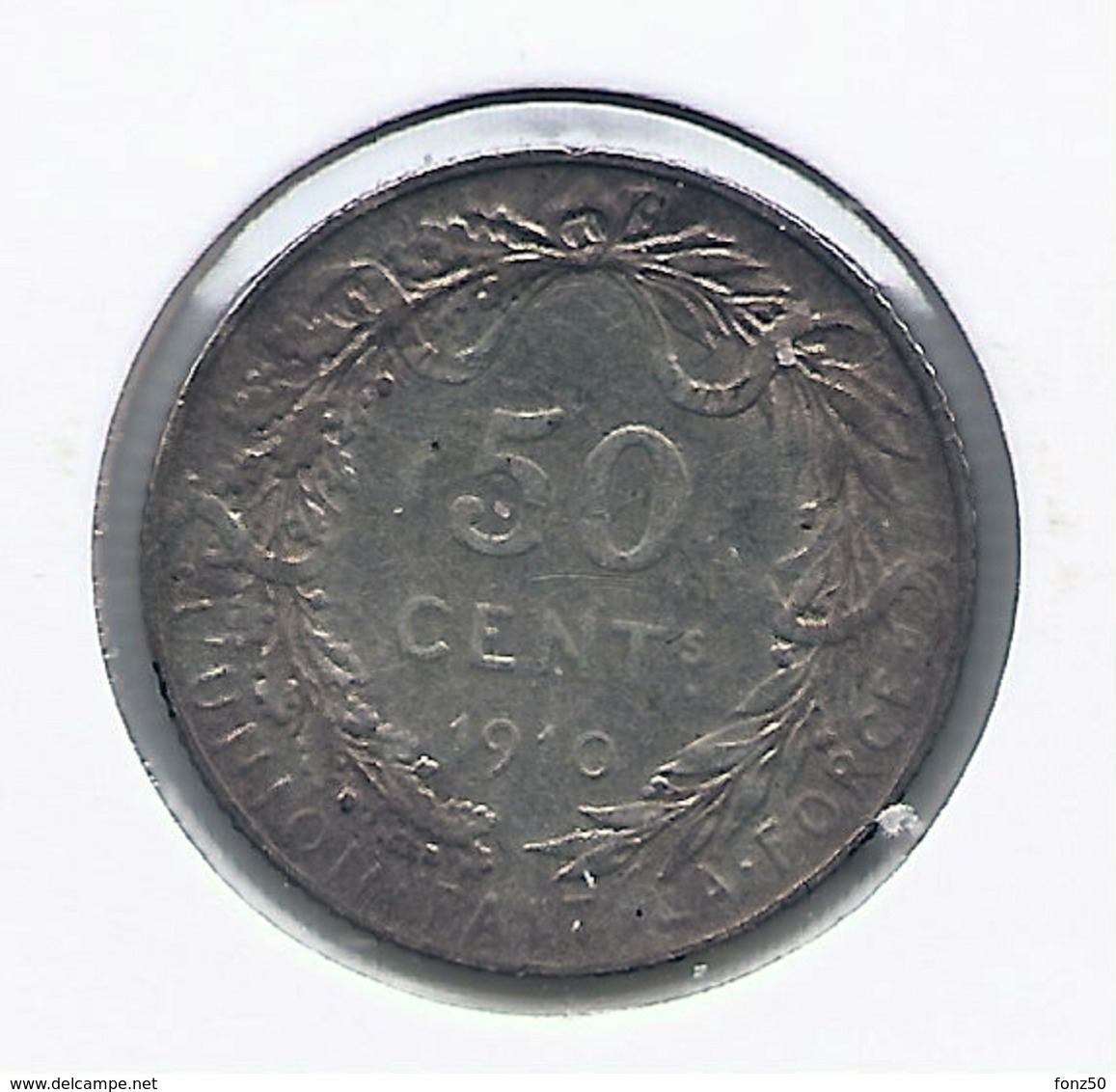 ALBERT I * 50 Cent 1910 Frans * Z.Fraai * Nr 9839 - 50 Centimes