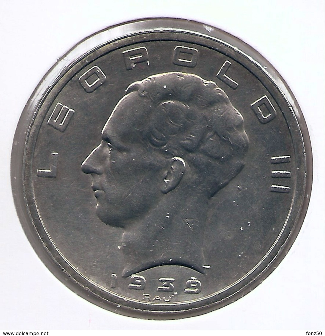 LEOPOLD III * 50 Frank 1939 Vlaams/frans  Pos.B * ZONDER KRUIS OP KROON * Nr 9850 - 50 Francs