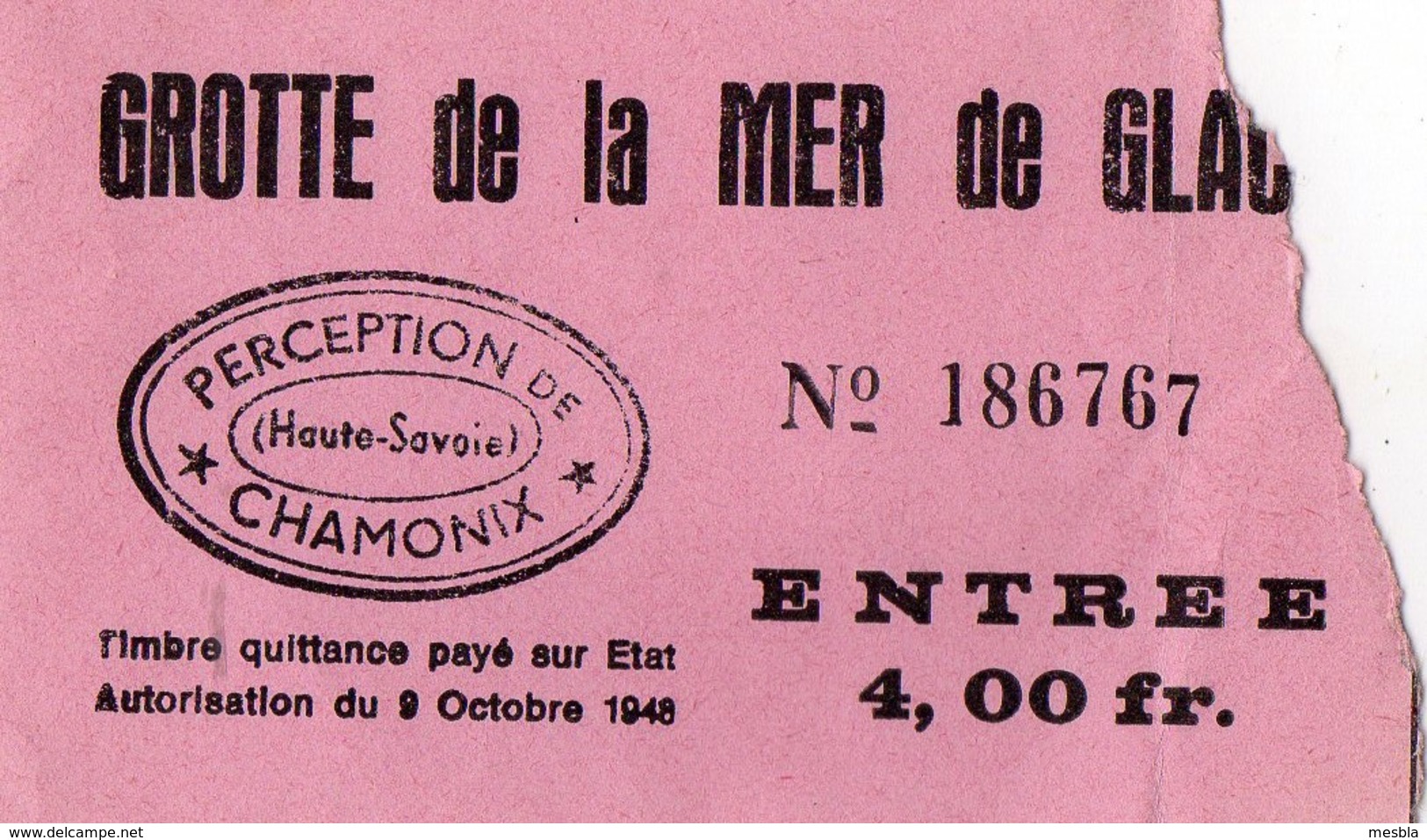 2 Tickets Anciens  - Grotte De La Mer De Glace -  CHAMONIX - Toegangskaarten