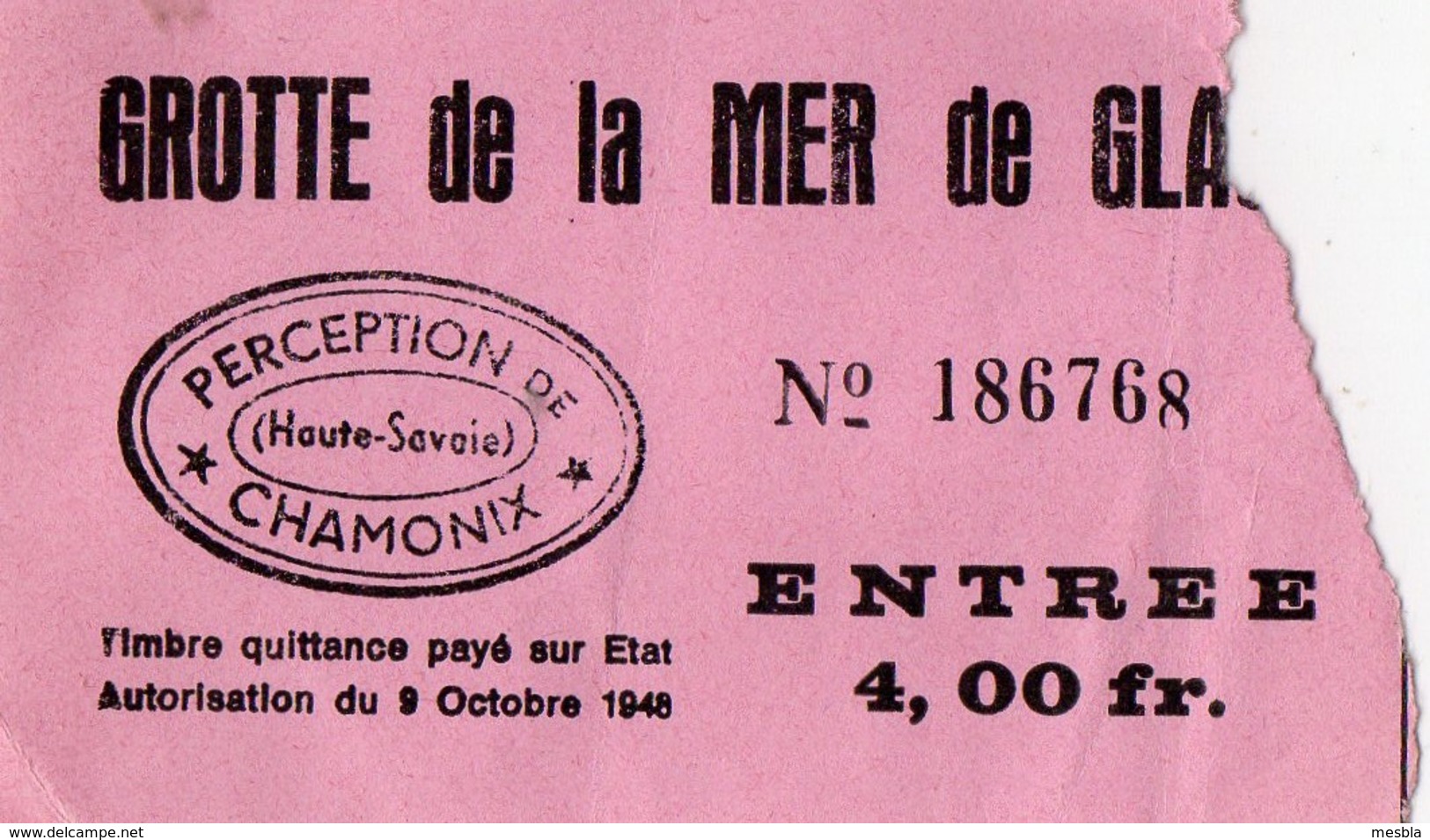 2 Tickets Anciens  - Grotte De La Mer De Glace -  CHAMONIX - Toegangskaarten