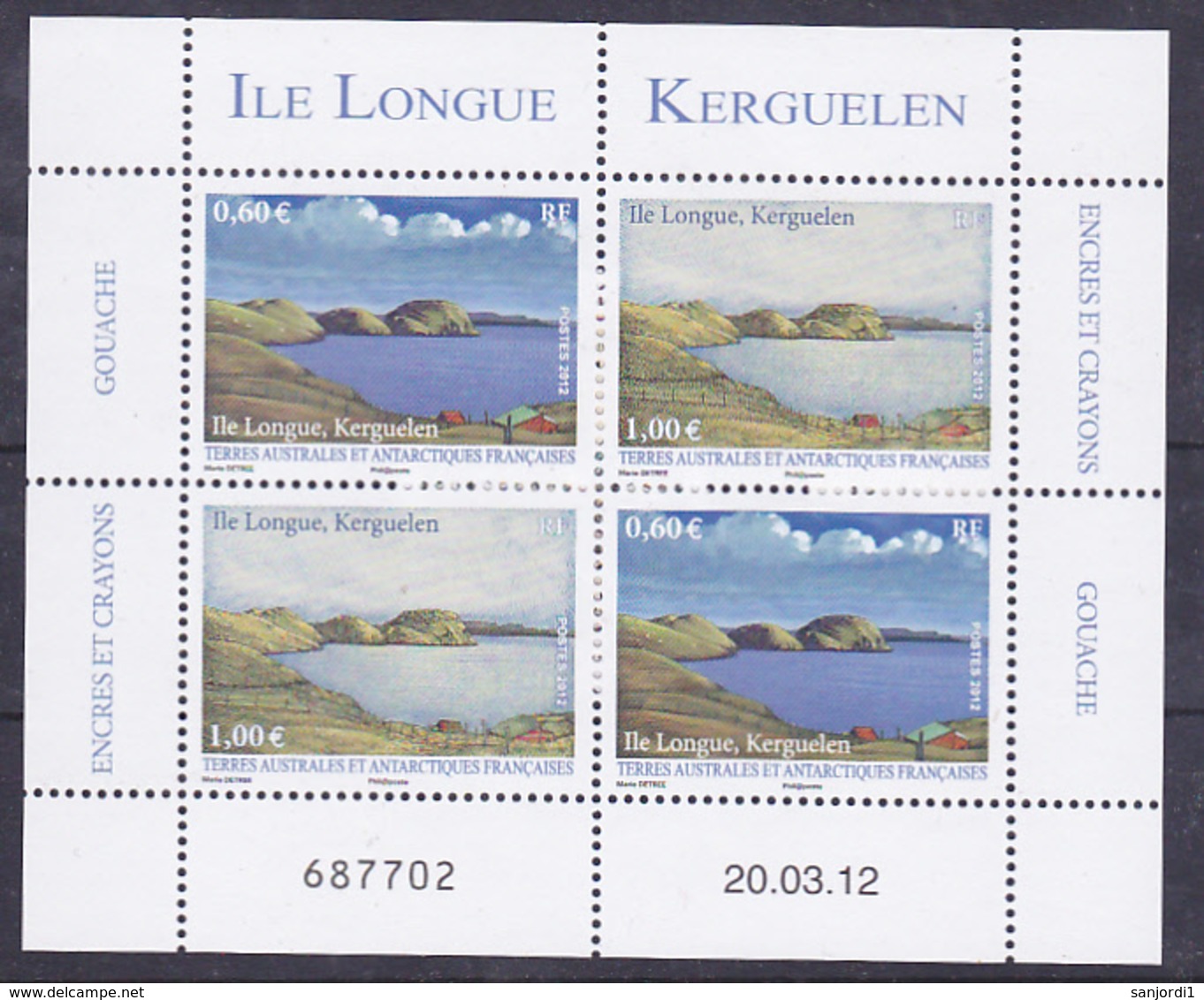 TAAF 628 629 En Feuillet Ile Longue 2012 Neufs ** TB MNH Prix De La Poste 3.2 - Neufs