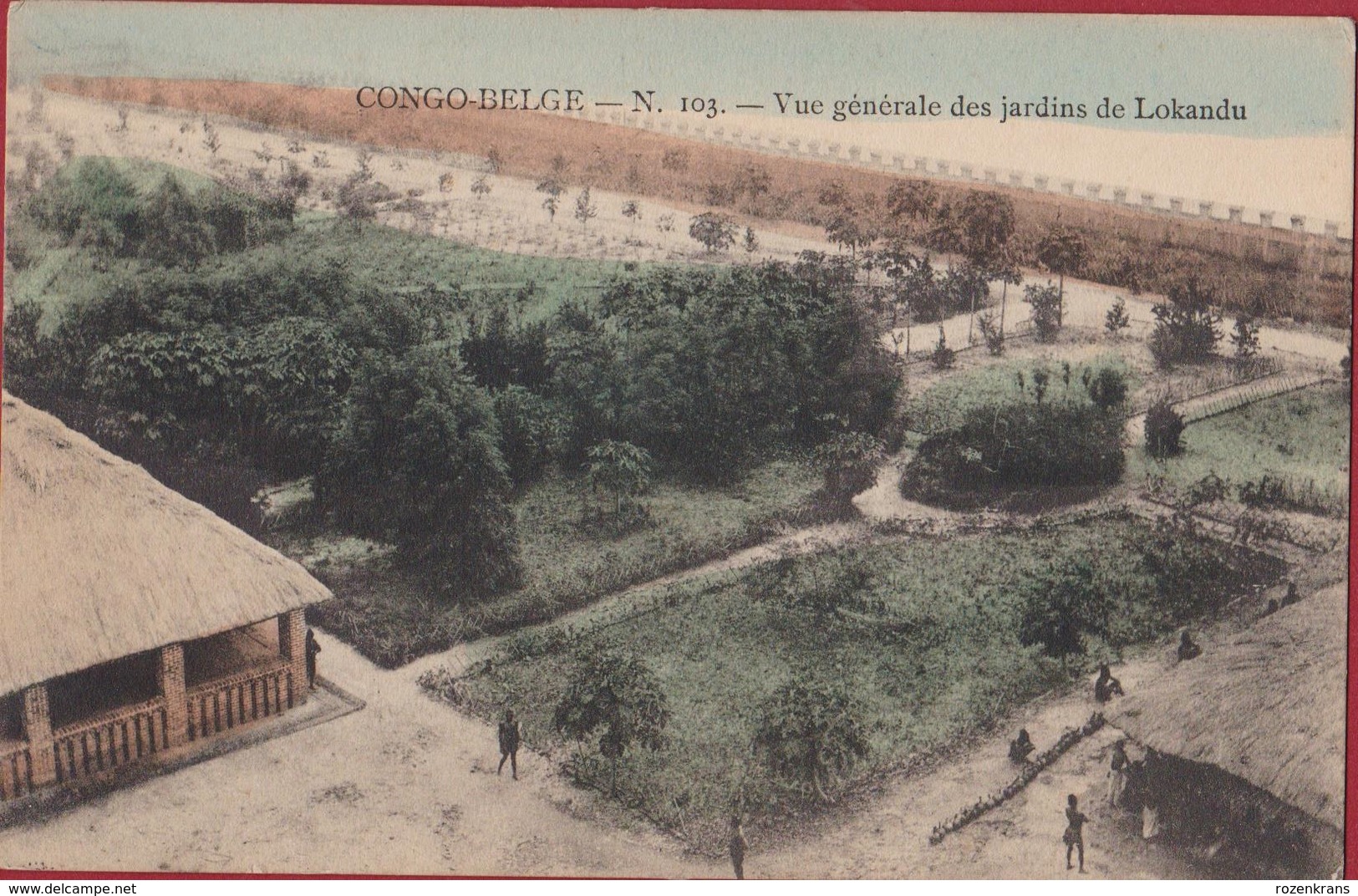 Belgisch Congo Belge Vue Generale Des Jardins De Lokandu (Manyema) Maniema Kivu Animee Afrique Africa - Congo Belge