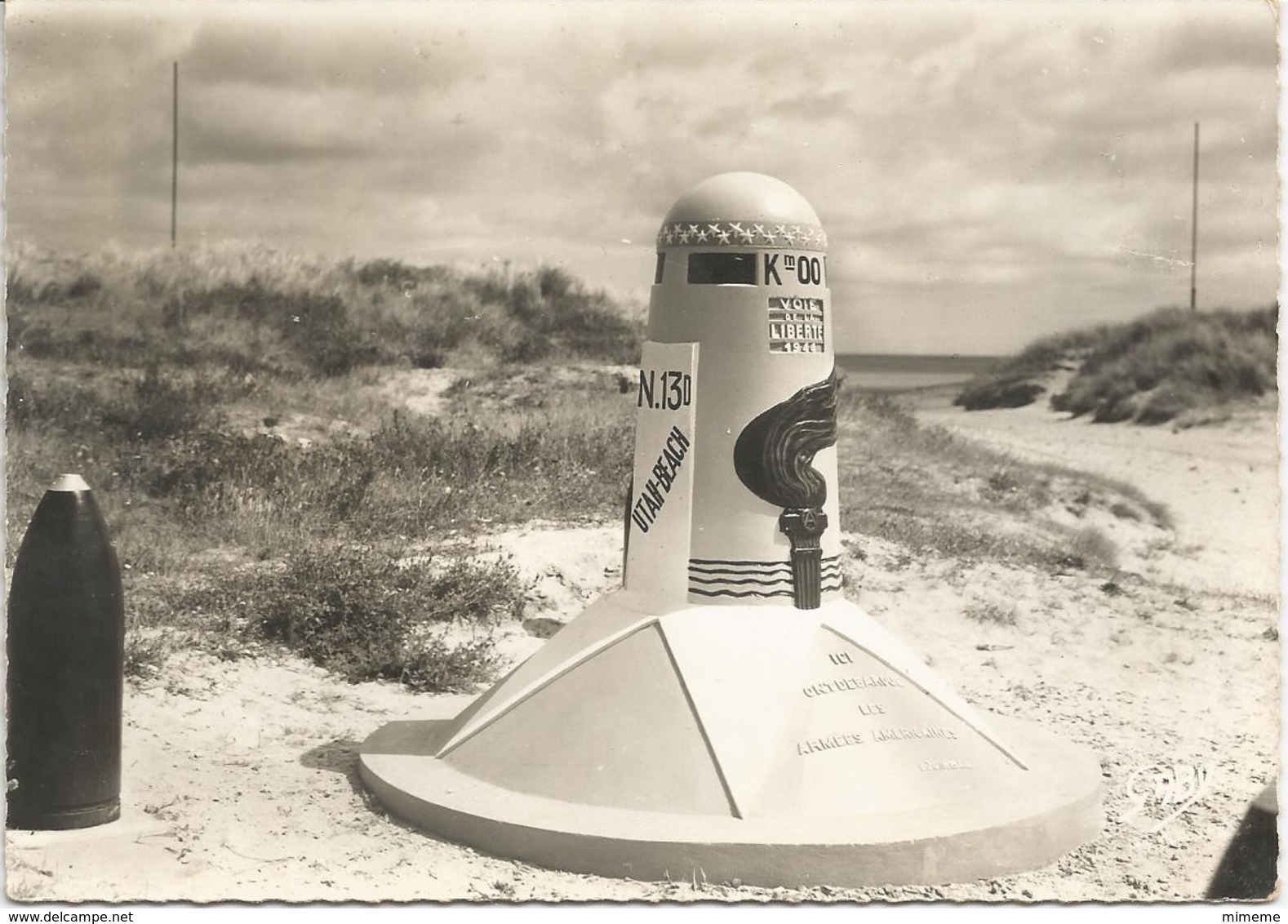 Sainte Marie Du Mont  Utah Beach Borne 00 De La Voie De La Liberté - Altri & Non Classificati