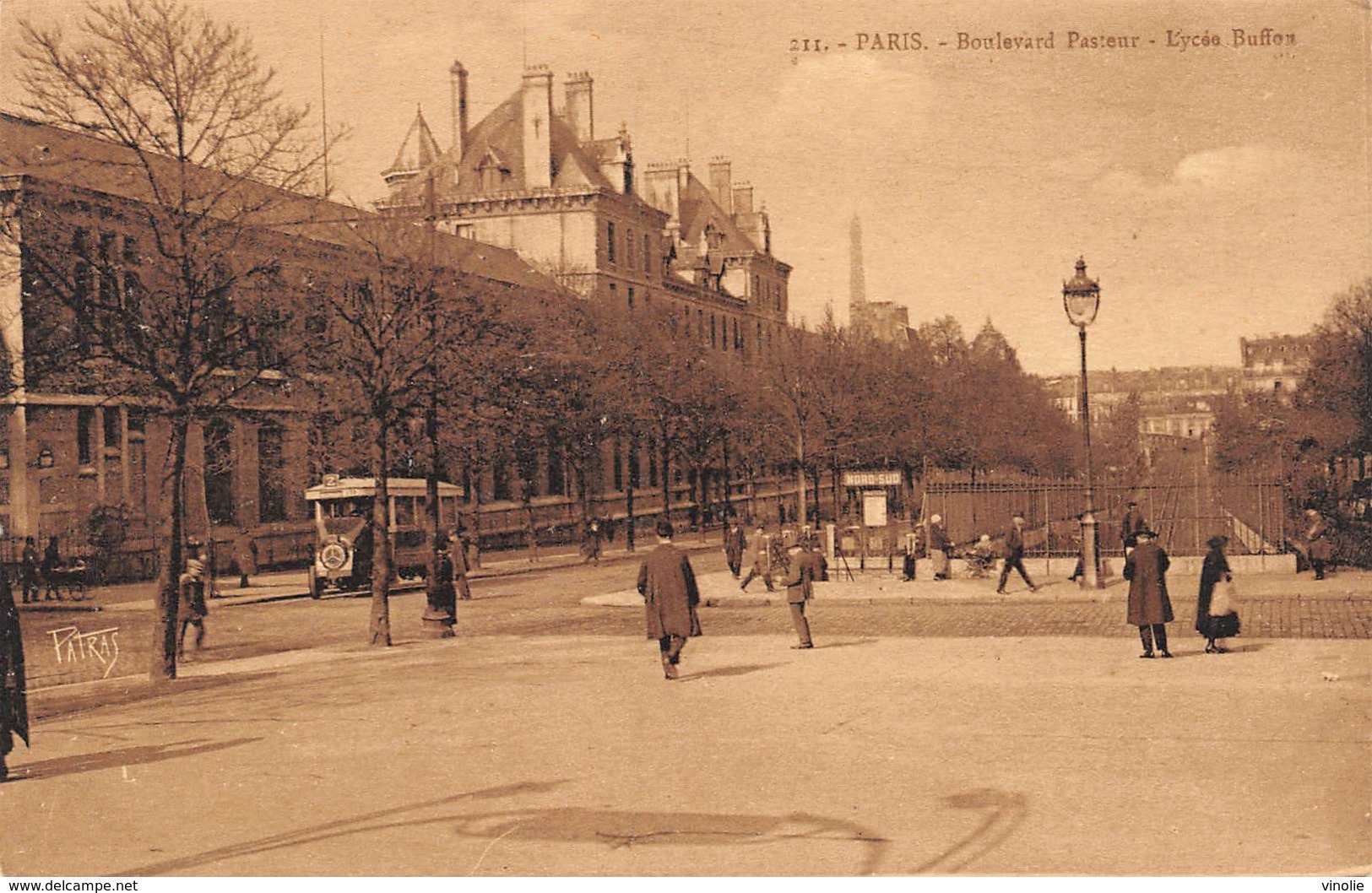 A-19-1485 : PARIS. BOULEVARD PASTEUR. LYCEE BUFFON. AUTOBUS. STATION DE METRO. - Autres & Non Classés