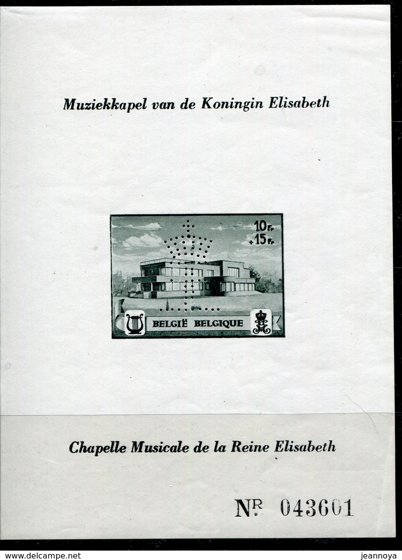 BELGIQUE - BLOC FEUILLET N° 14 * *AVEC PERFORATION & N° - SUP - 1924-1960