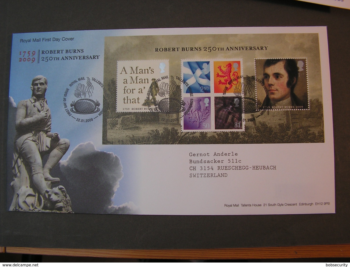 GB FDC 2009   Bl. 74 - Blocks & Kleinbögen