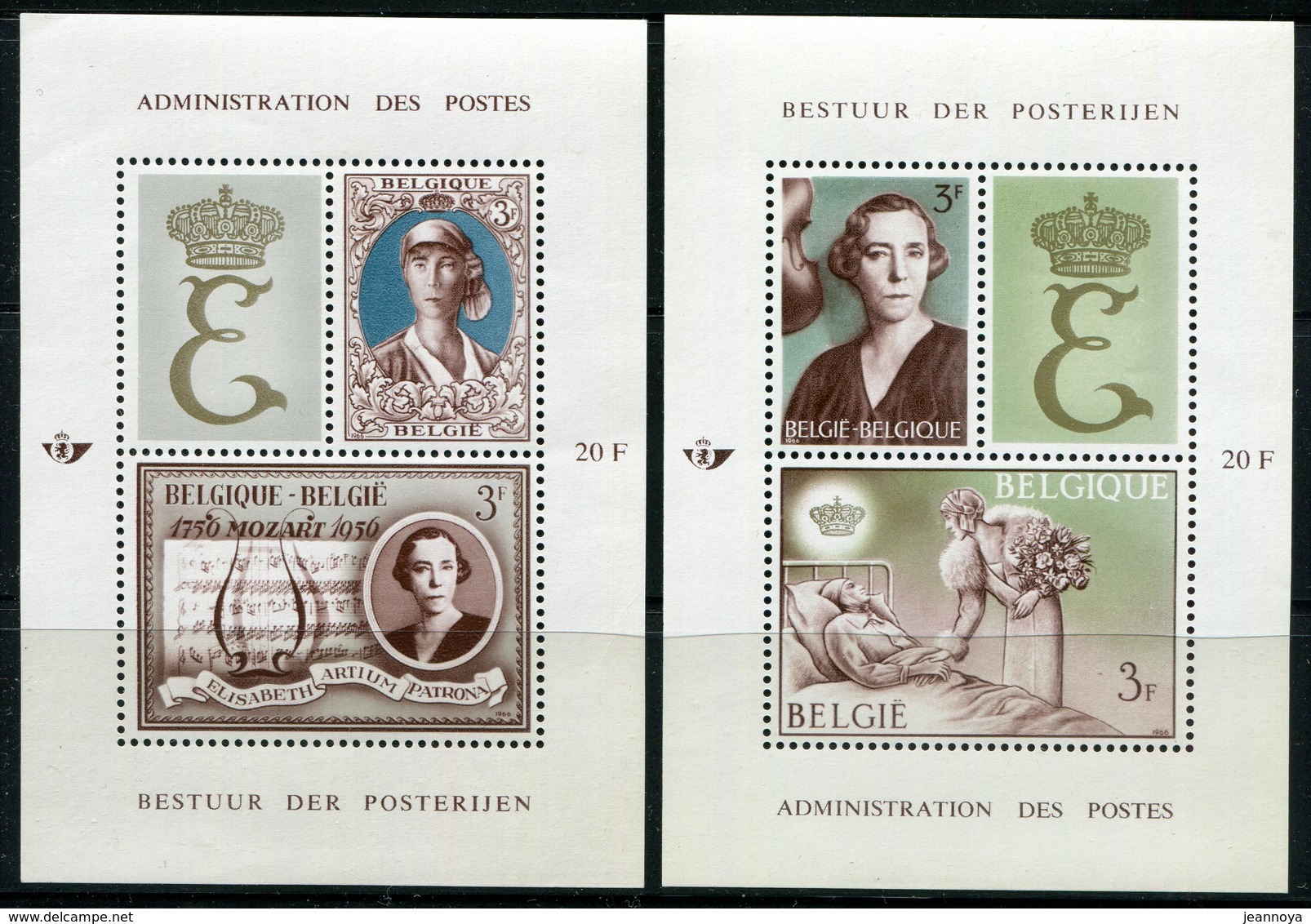 BELGIQUE - BLOC FEUILLET N° 40 & 41 * * REINE ELISABETH - LUXE - 1924-1960