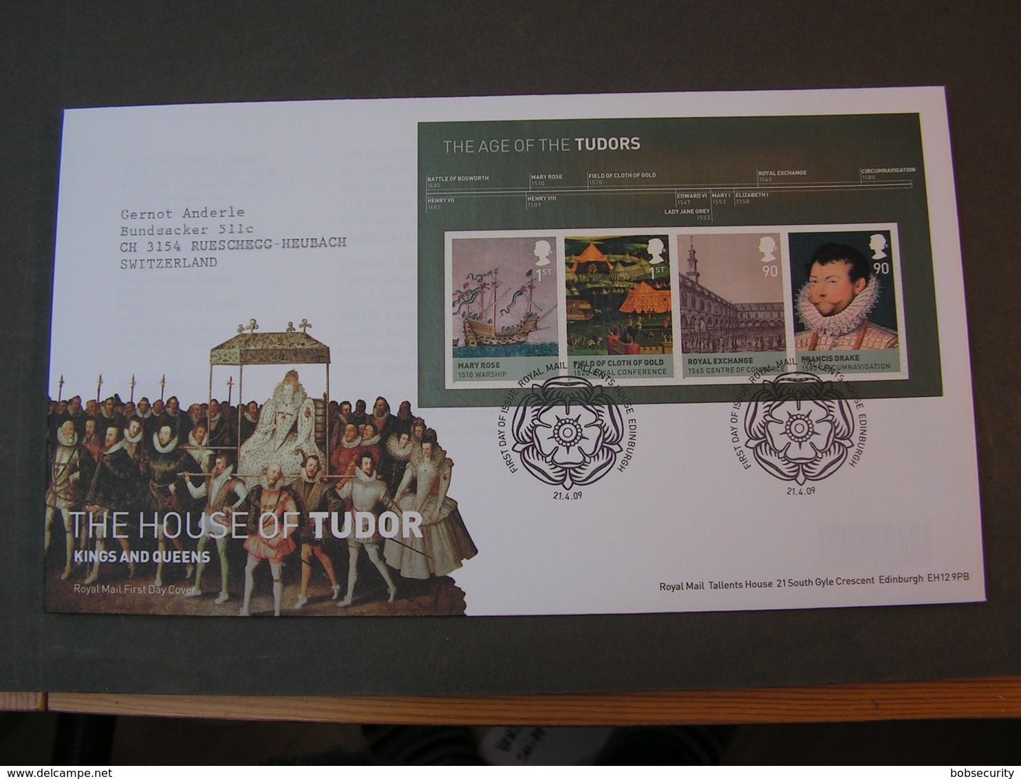 GB FDC 2009   Bl. 50  Monarchie - Blocks & Kleinbögen