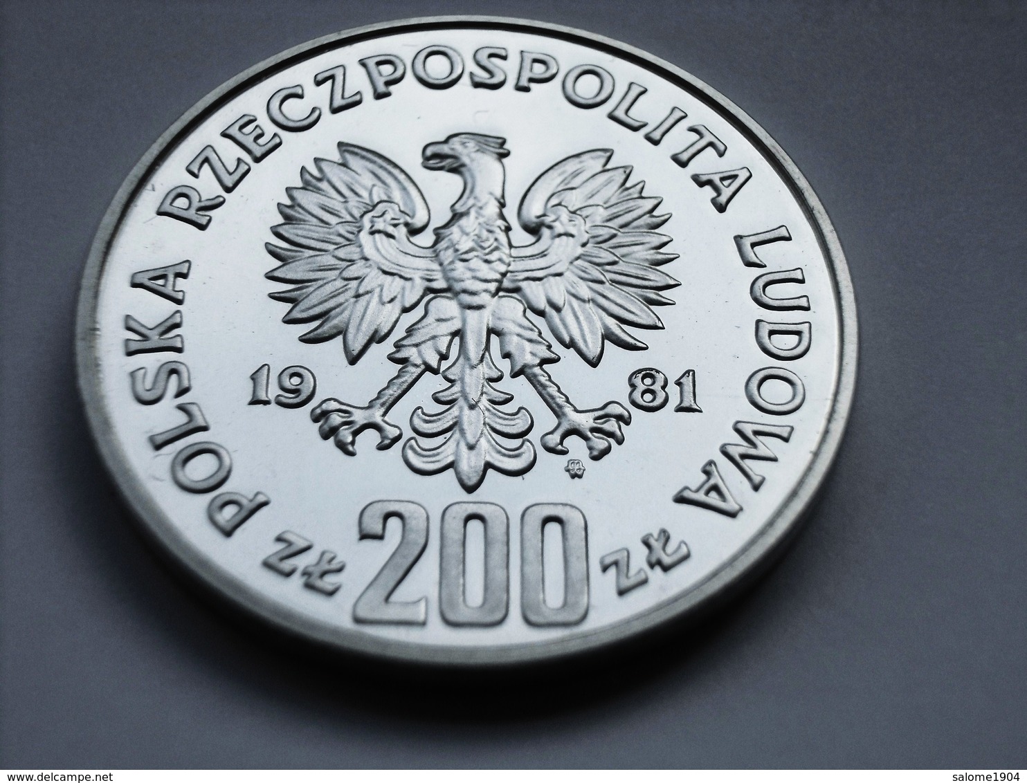 POLEN 200 Zlotych 1981 PP / PROOF - Polen