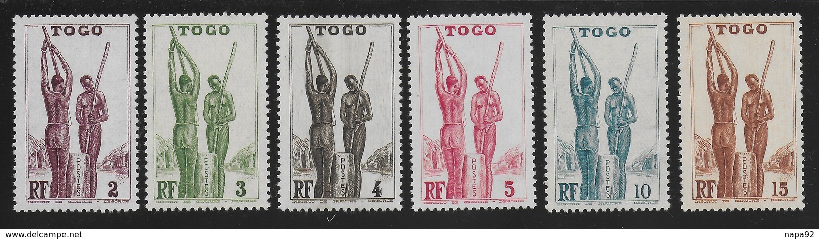 TOGO 1941 YT 182/187** SANS CHARNIERE NI TRACE - MNH - Nuovi