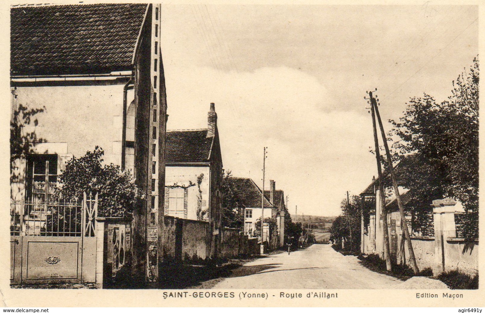 - St GEORGES Sur BAULCHE -  La Route D'Aillant   -12274- - Saint Georges Sur Baulche