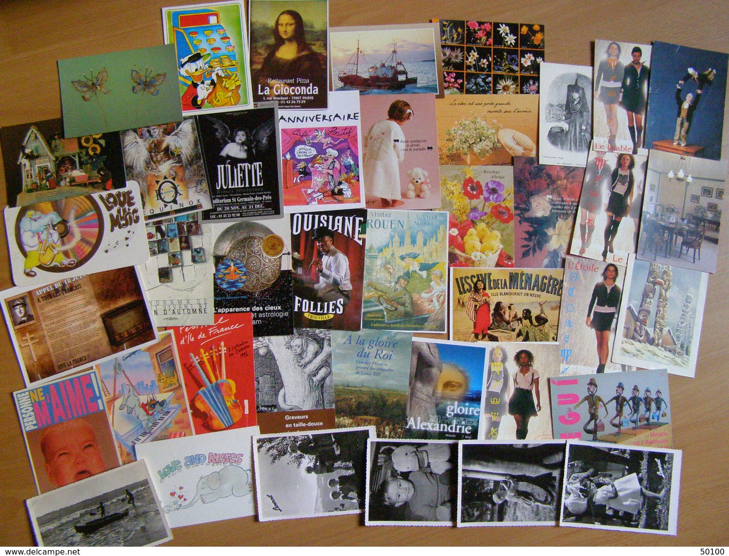 Lot de 300 cartes postales Fantaisie Diverses