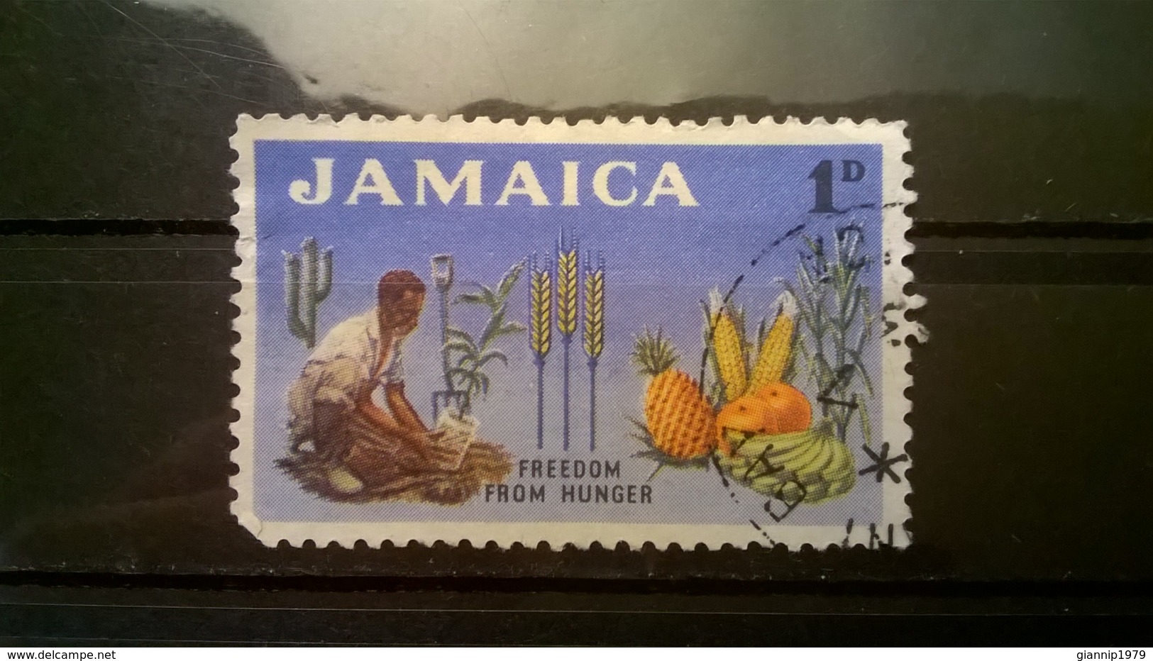 FRANCOBOLLI STAMPS GIAMAICA JAMAICA 1963 USED FREEDOM FROM HUNGER - Giamaica (1962-...)