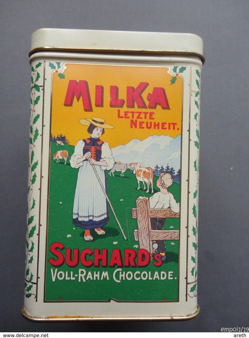 Ancienne Boîte  En Metal Cacao  SUCHARD / MILKA-   Neuchatel  Suisse - Boîtes