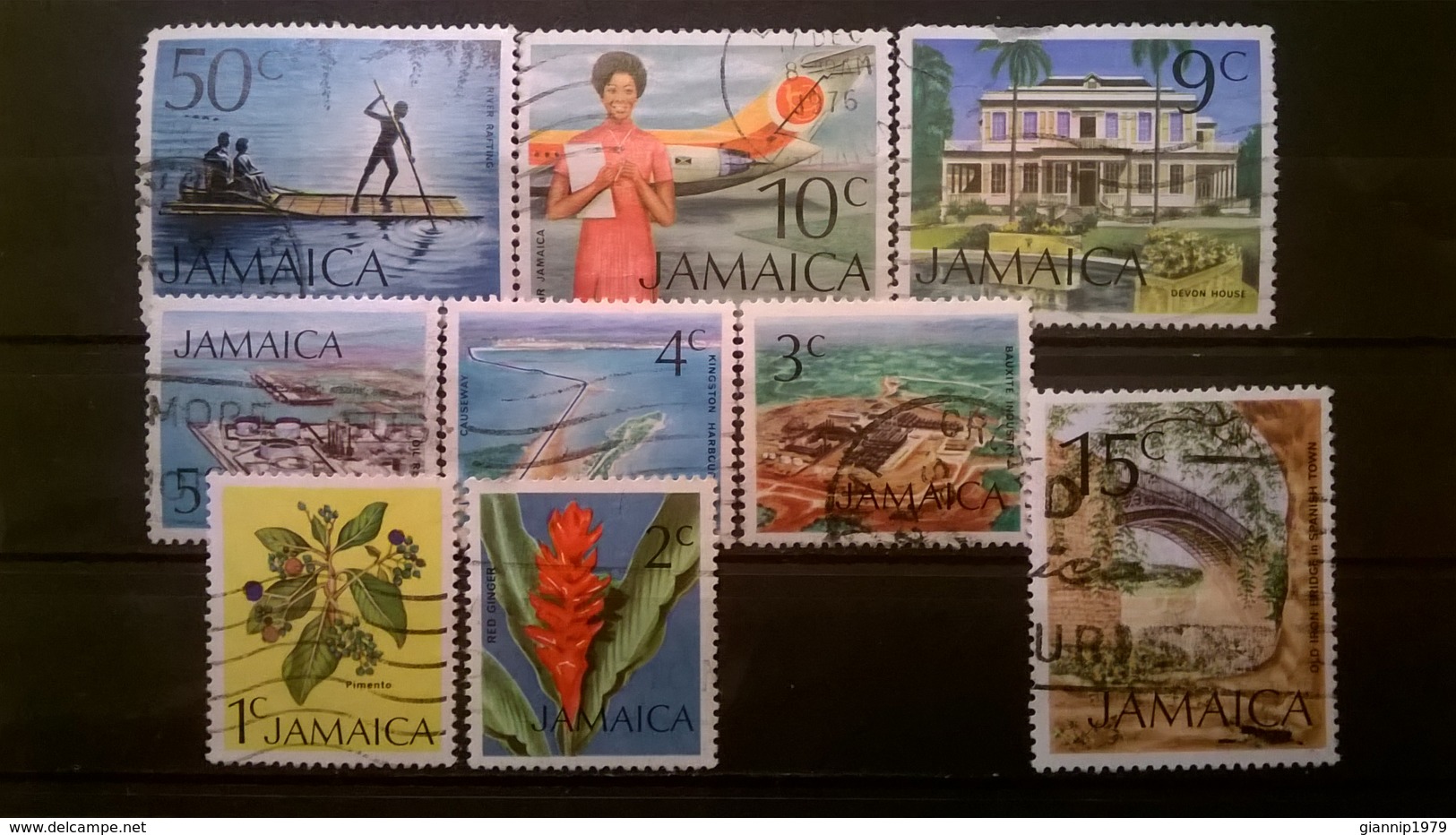 FRANCOBOLLI STAMPS GIAMAICA JAMAICA 1972 USED LOCAL MOTIVE MOTIVI LOCALI - Giamaica (1962-...)