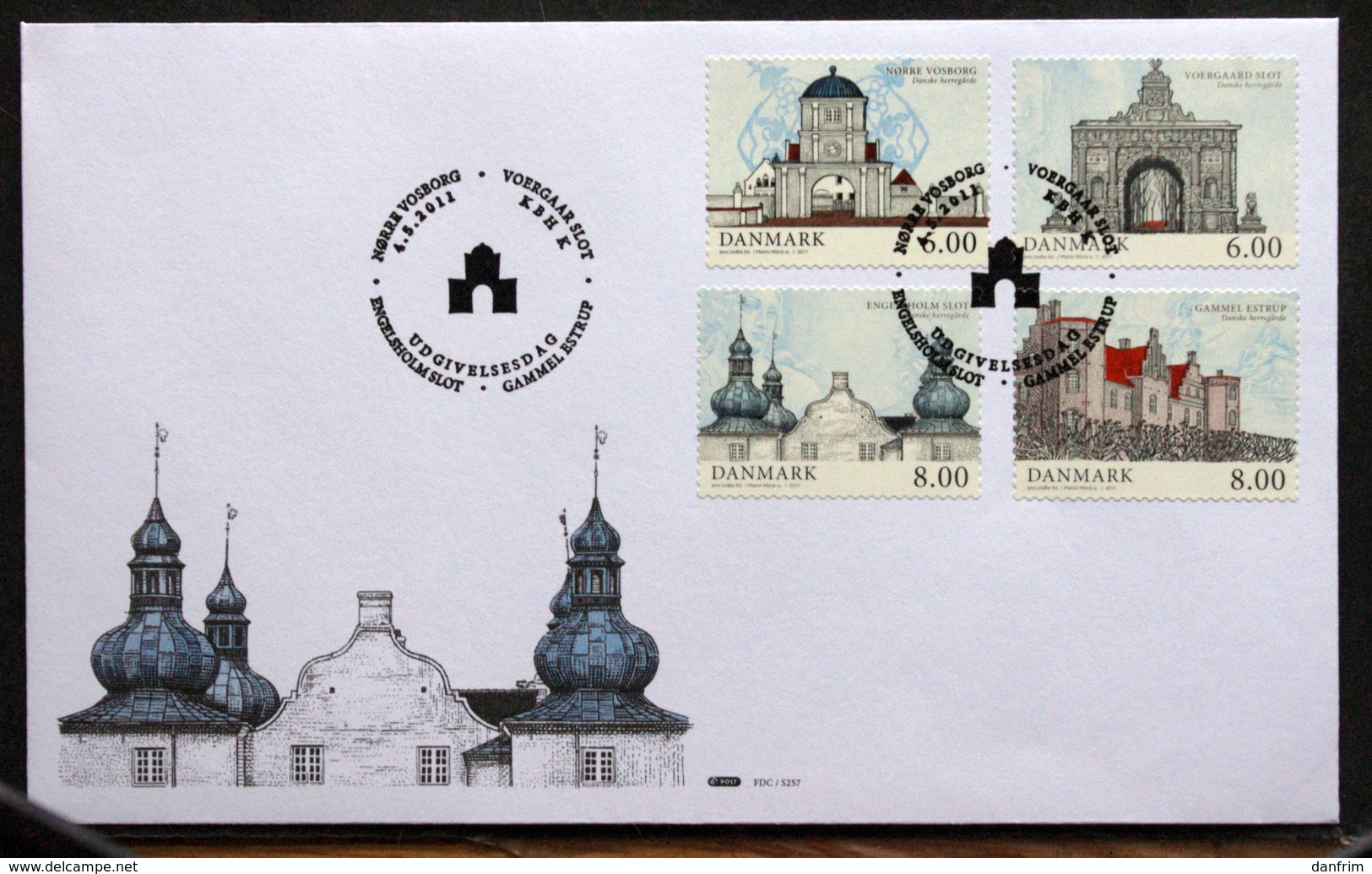 Denmark 2011    MiNr.1644-47   FDC  ( Lot  6635) - FDC