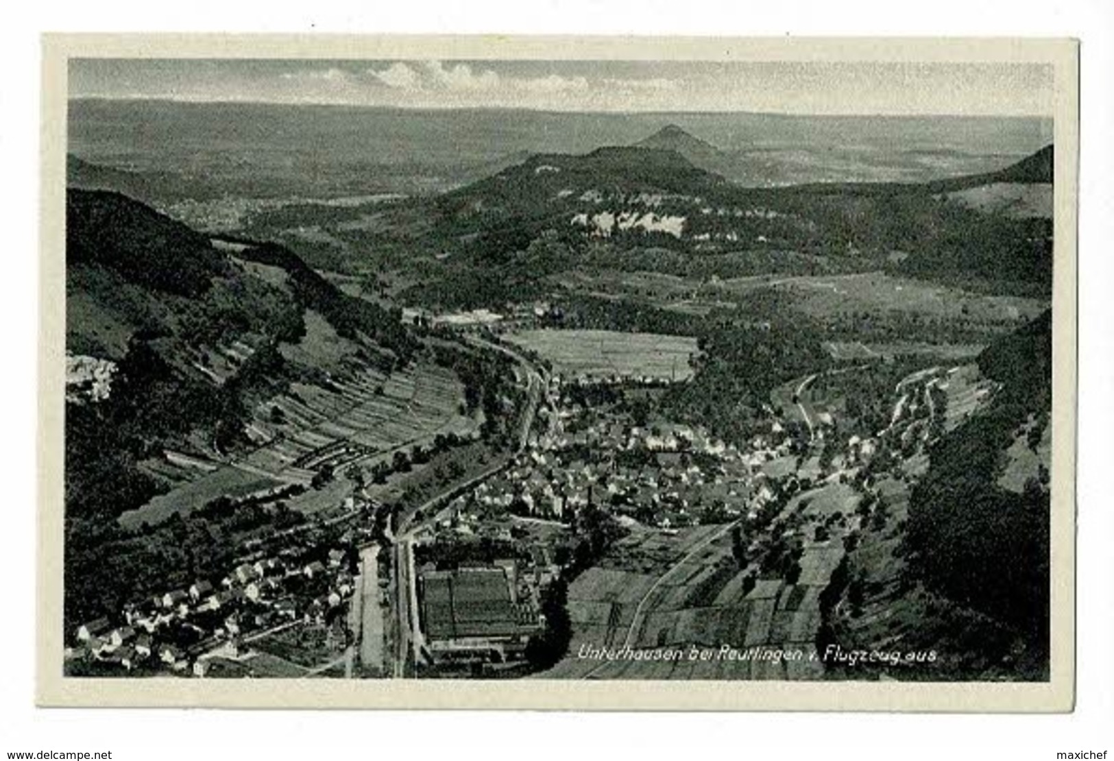 Unterhausen Bei Reutlingen V. Flugzeug Aus - Vue Générale Aérienne - Pas Circulé - Reutlingen