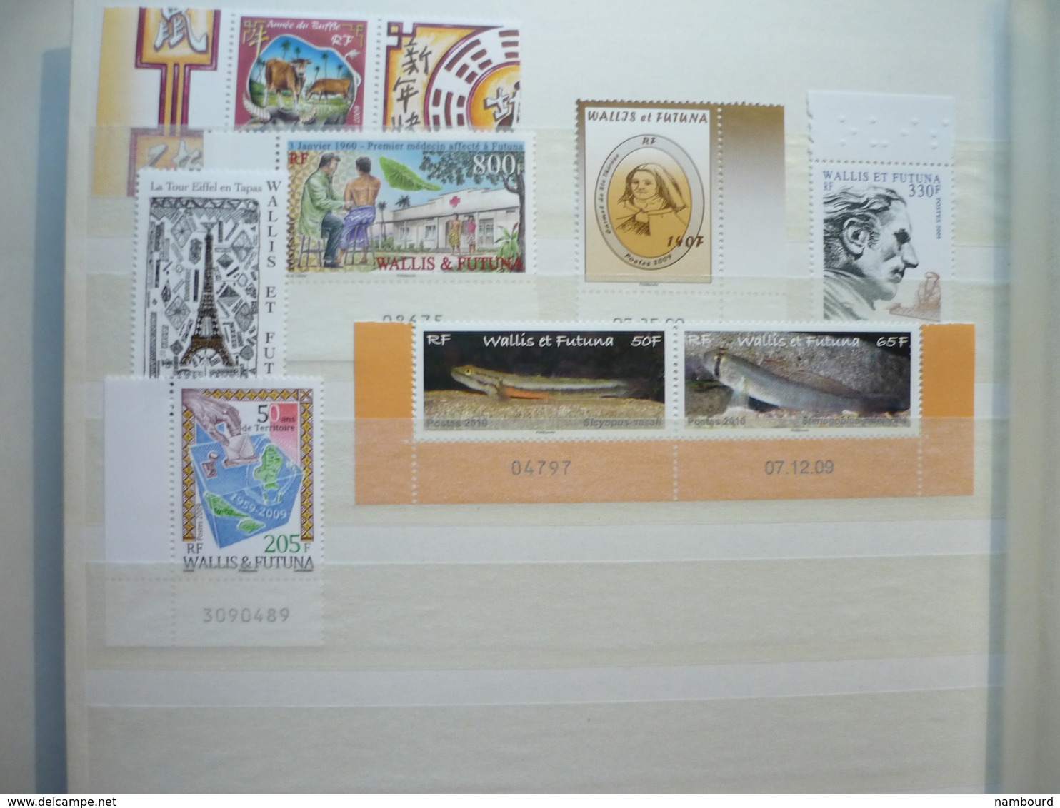 Collection avancée de timbres neufs de Wallis et Futuna du début des émissions à 2009