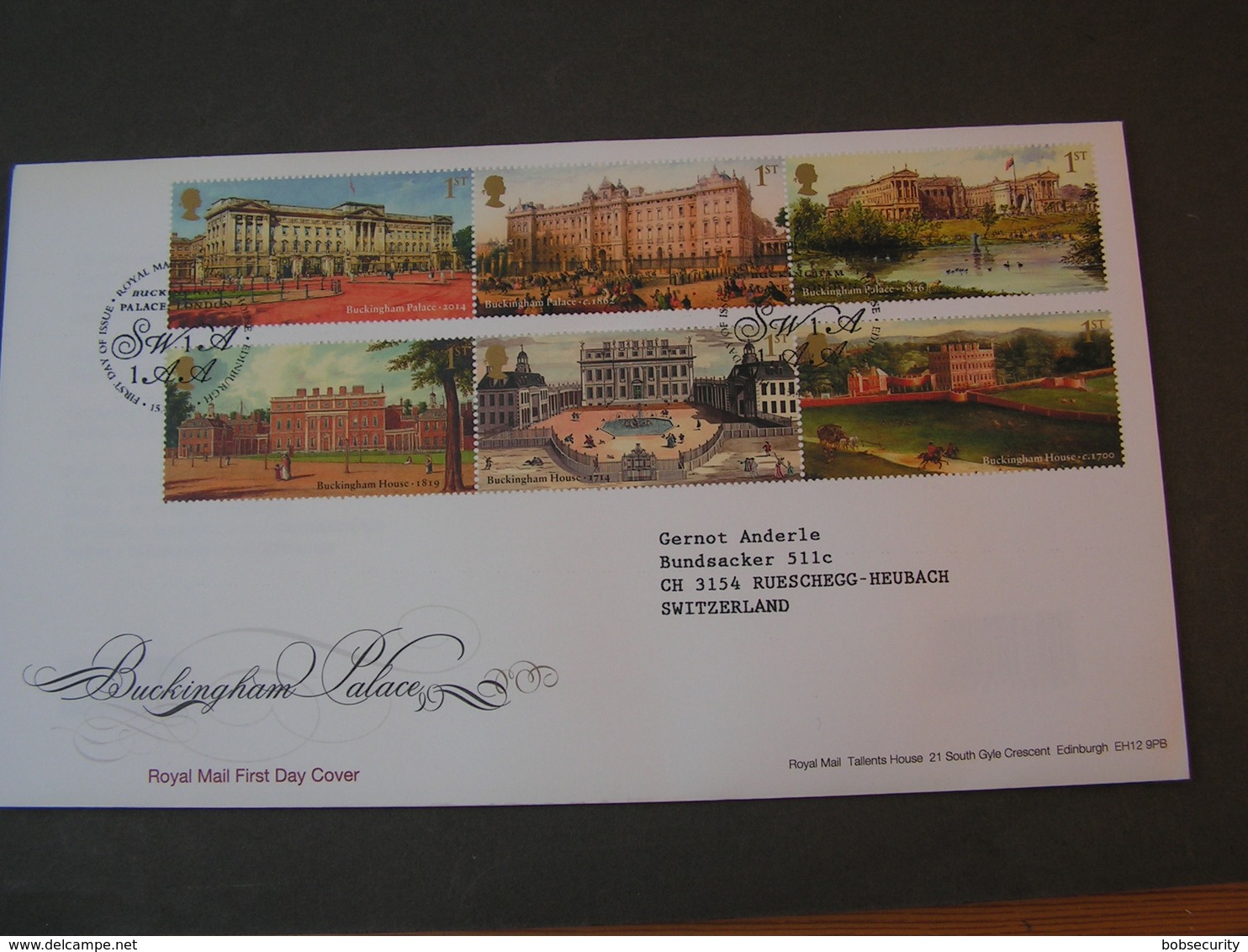 GB FDC 2014  Royal Palace - 2011-2020 Dezimalausgaben